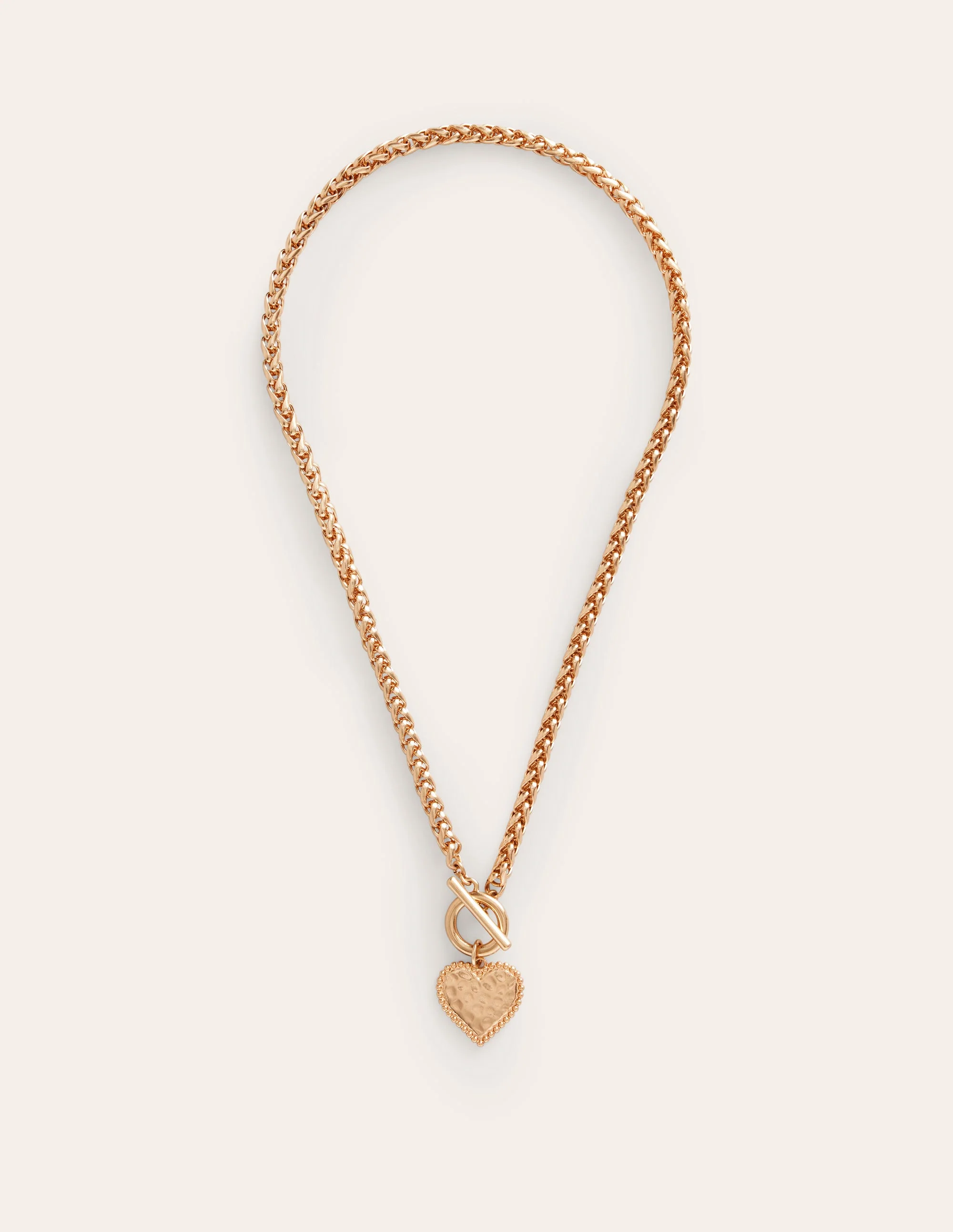 Halskette mit Herz-Charm-Gold - Image 2