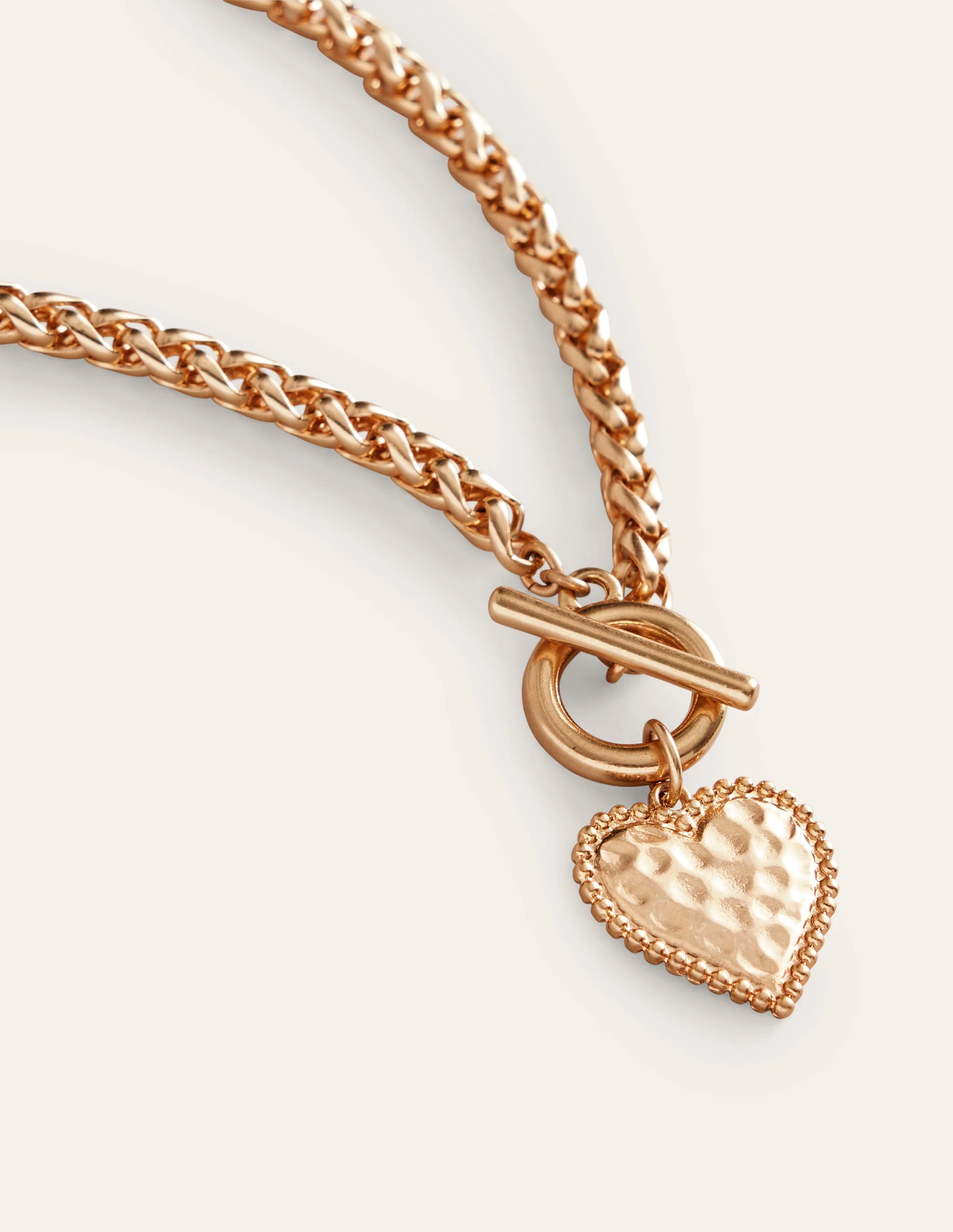 Halskette mit Herz-Charm-Gold - Image 3