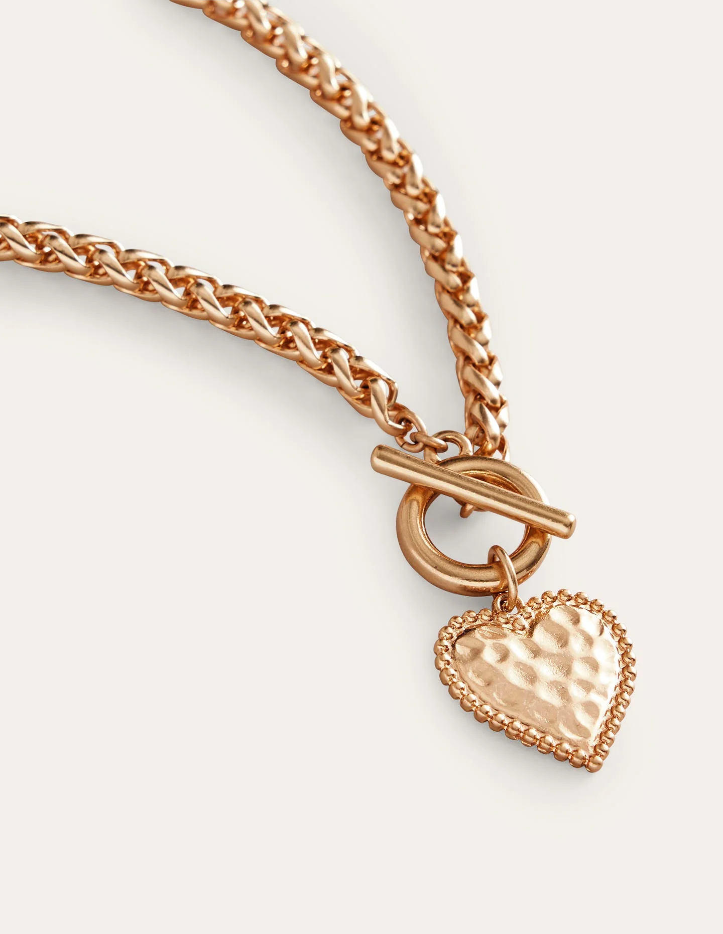 Halskette mit Herz-Charm-Gold - Image 4