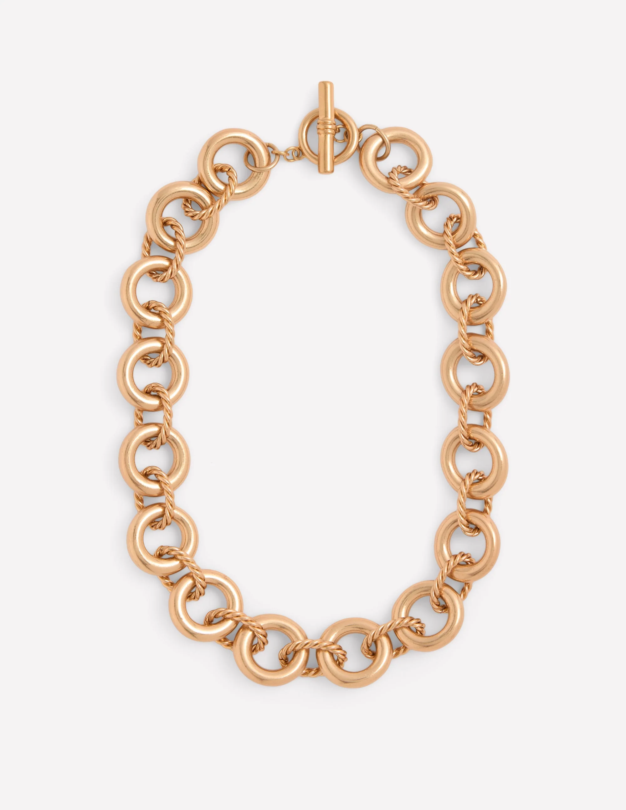Halskette mit verdrehten Gliedern-Goldfarbe