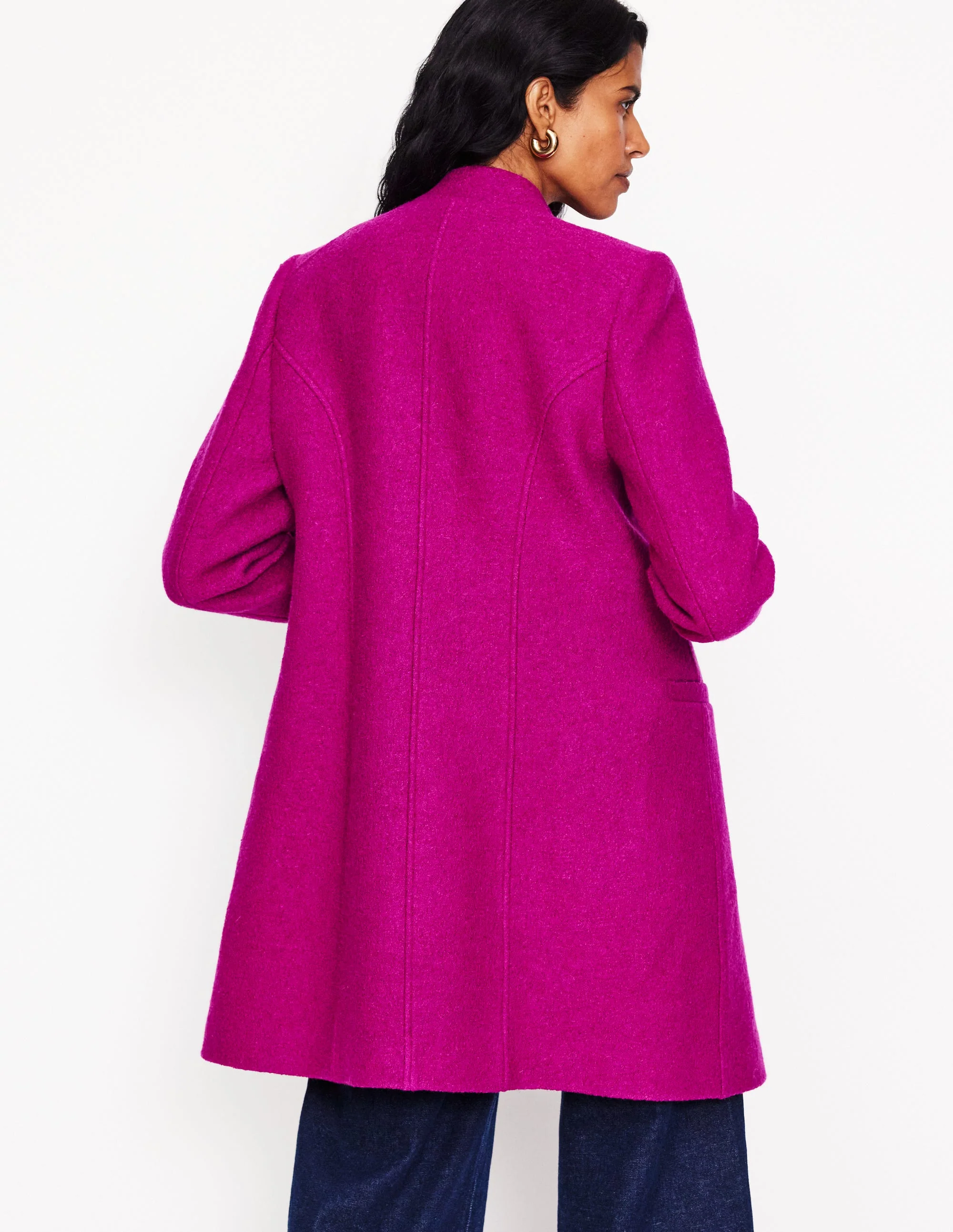 Hamilton Texturierter Mantel-Magenta - Image 3
