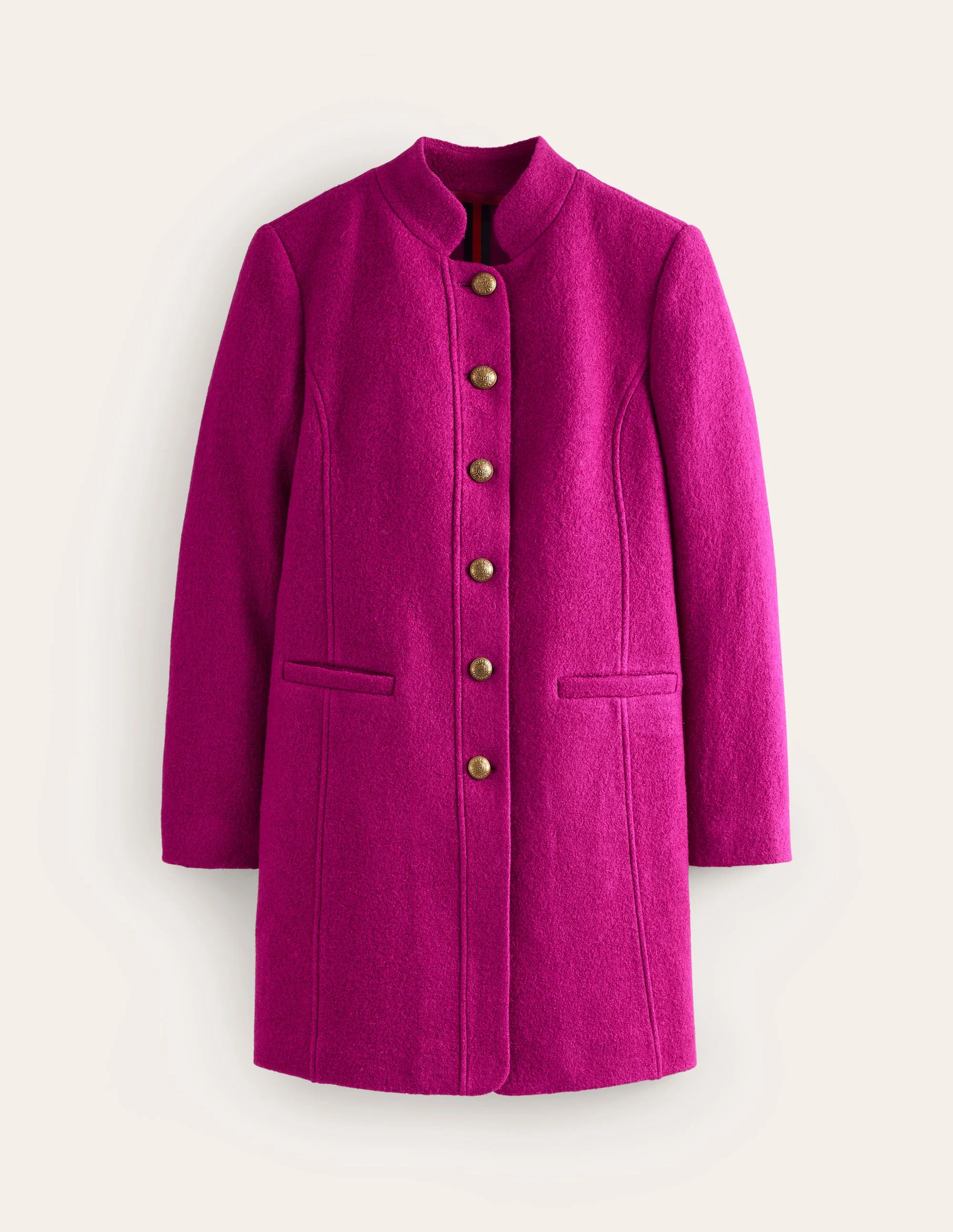 Hamilton Texturierter Mantel-Magenta - Image 5