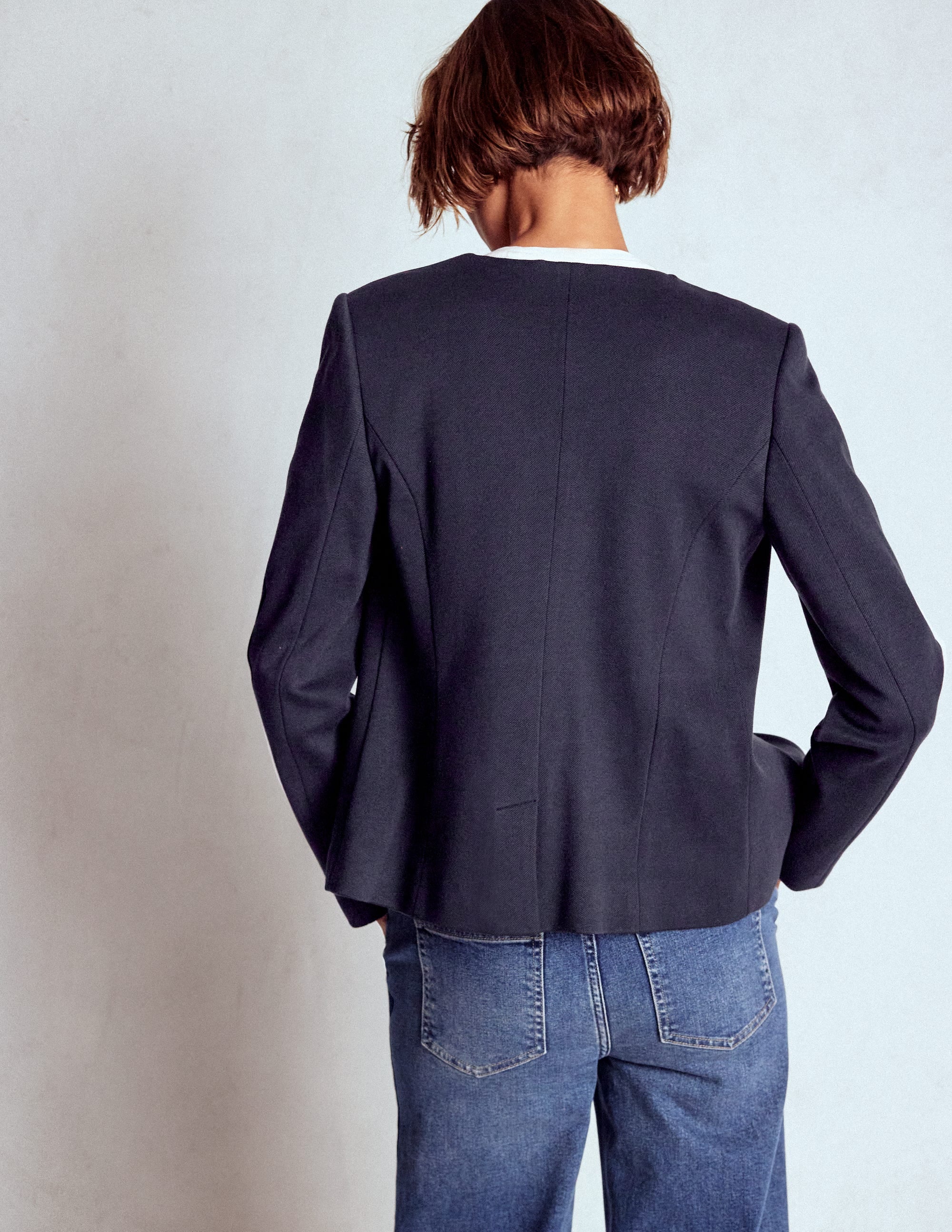 Hampstead Blazer aus Ponte-Twill-Marineblau - Image 2
