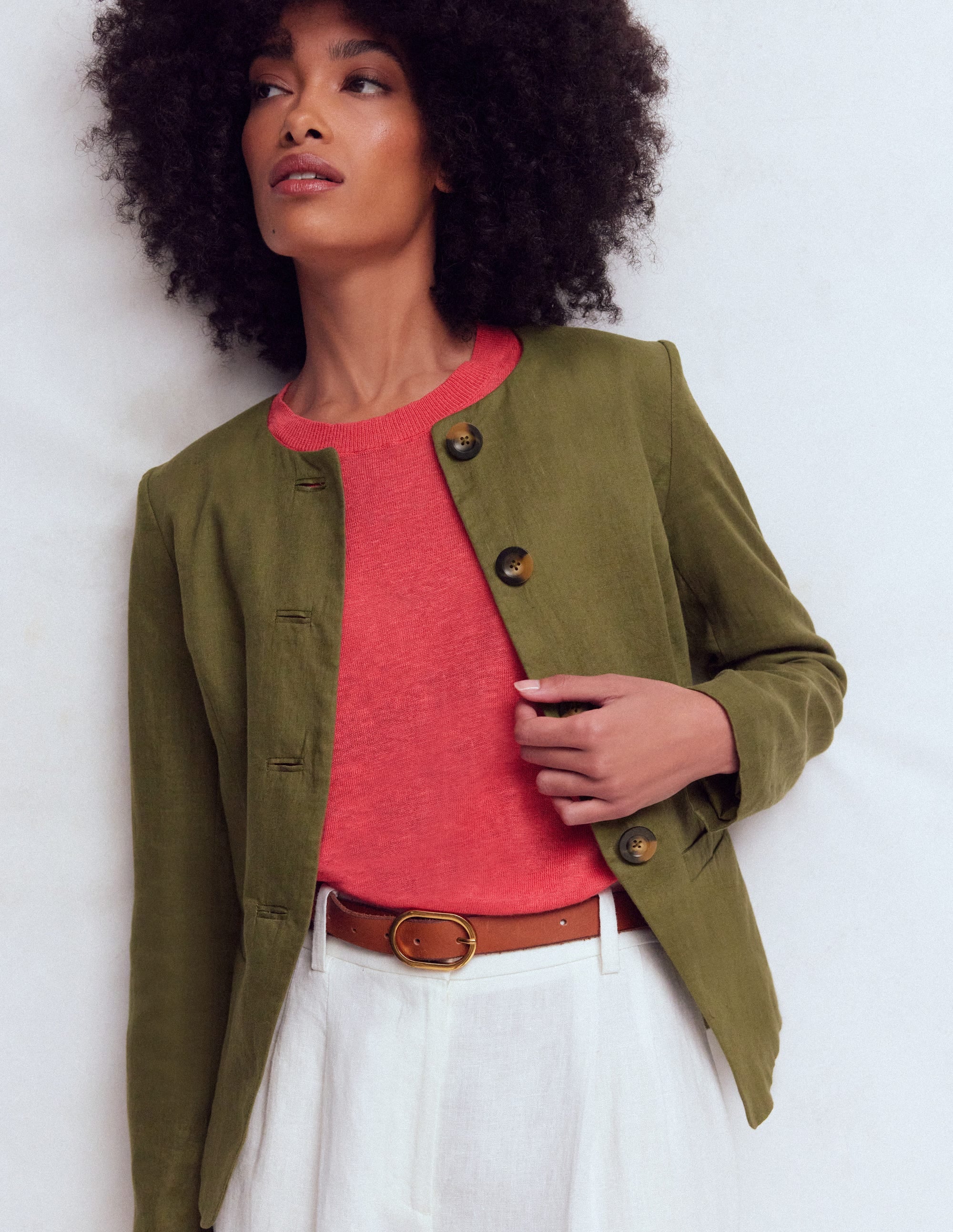 Hampstead Leinenblazer-Waldgrün - Image 5
