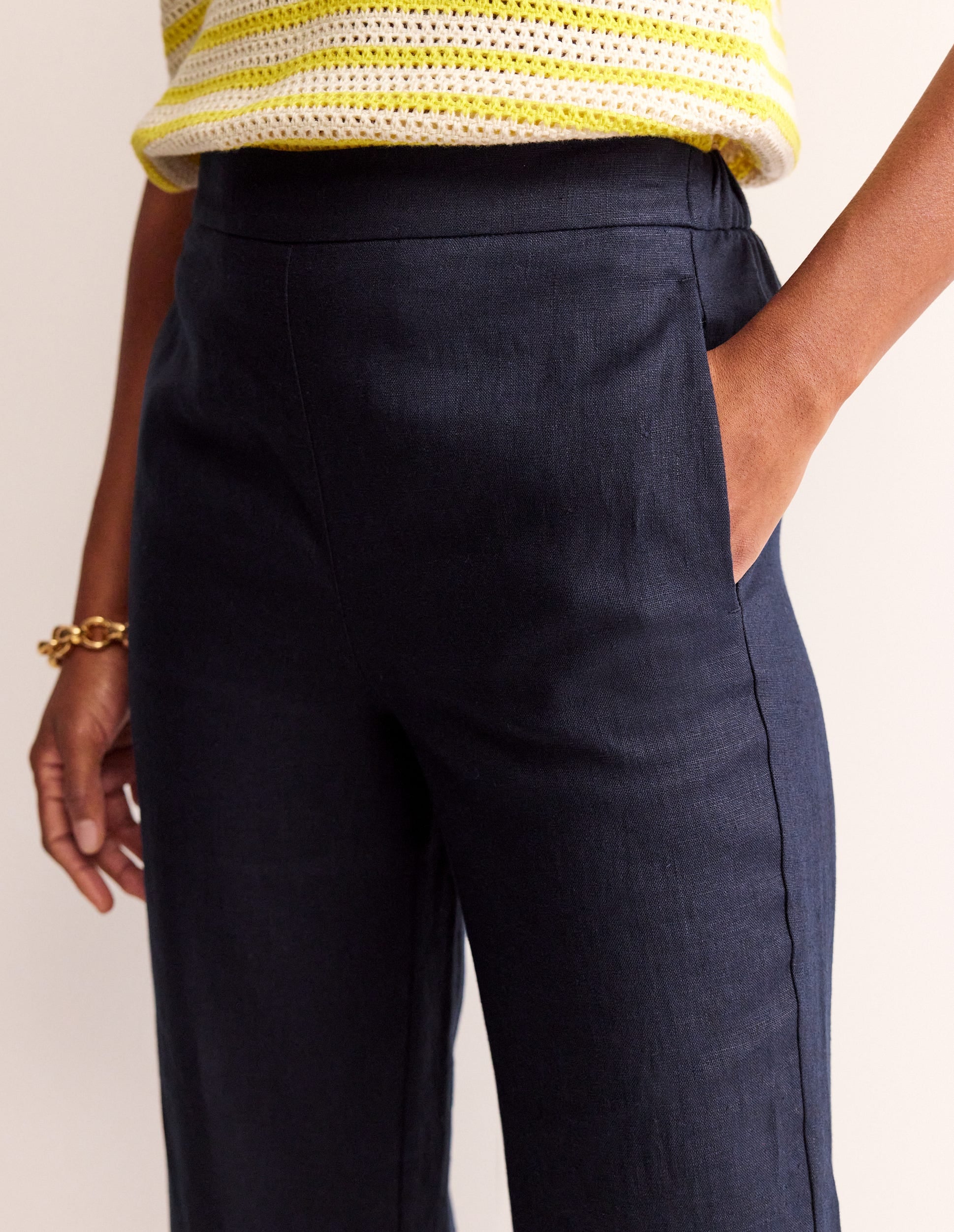 Hampstead Leinenhose-Marineblau - Image 2