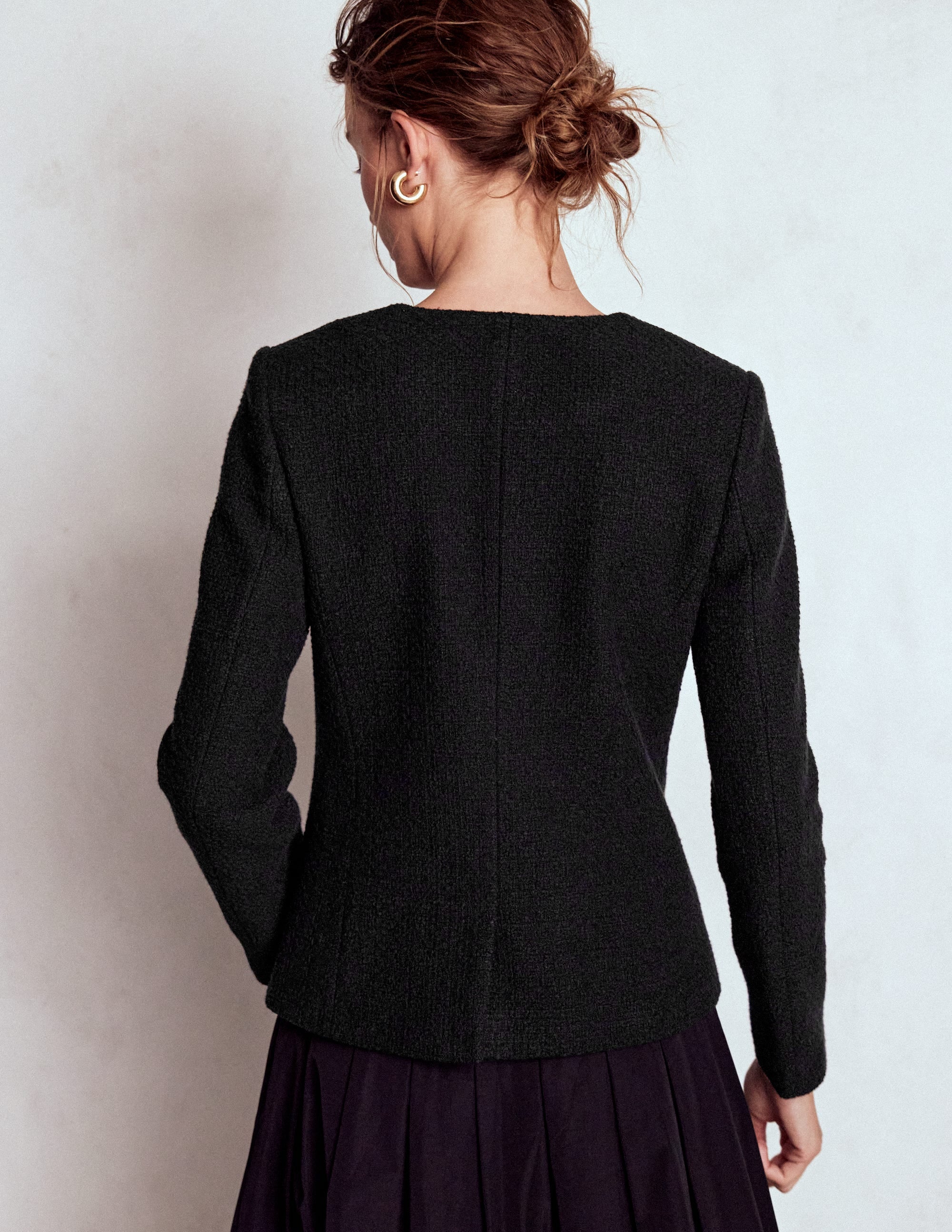 Hampstead Texturierter Blazer-Schwarz - Image 3