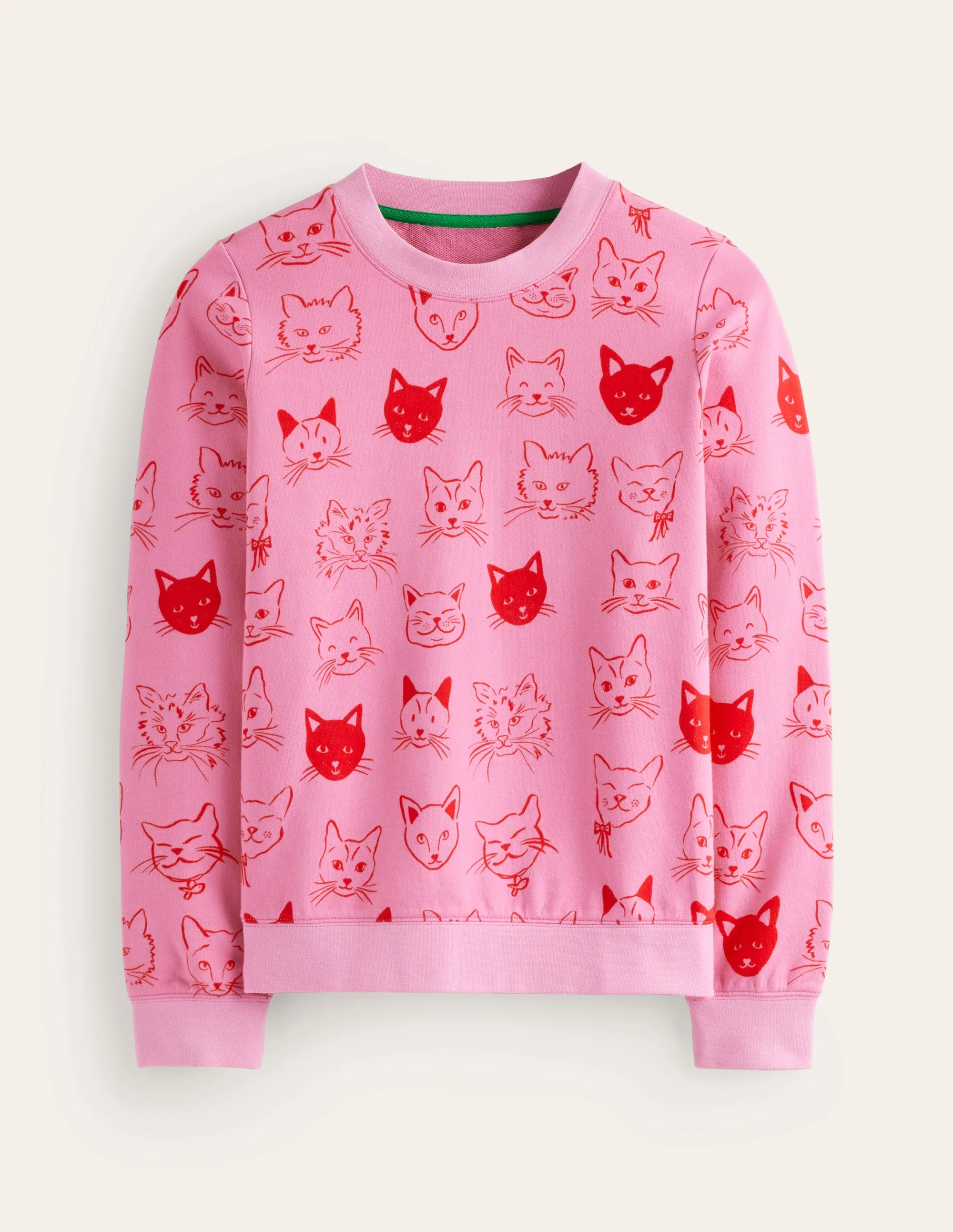 Hannah Sweatshirt mit Print-Erdbeer-Sorbet, Katzen - Image 5