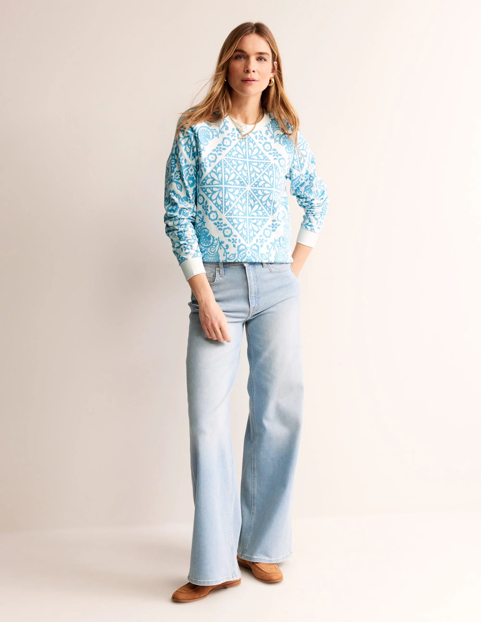 Hannah Sweatshirt mit Print-Naturweiß, Mosaik Terrace - Image 4