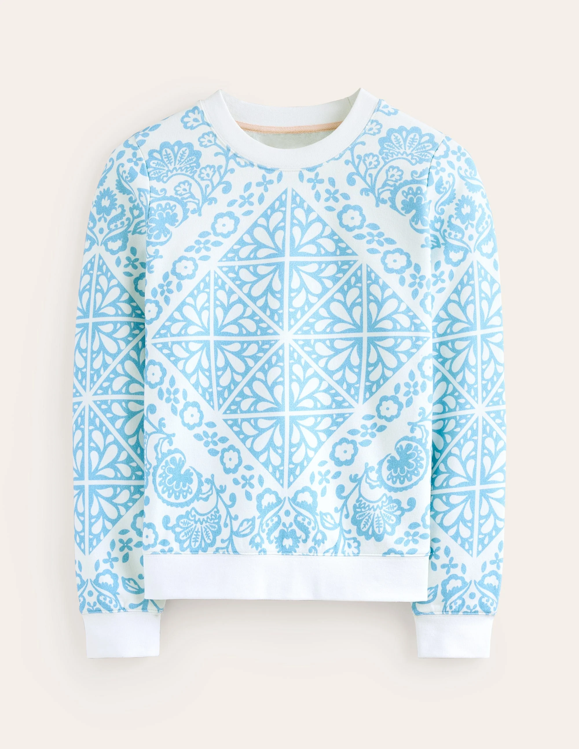 Hannah Sweatshirt mit Print-Naturweiß, Mosaik Terrace - Image 5