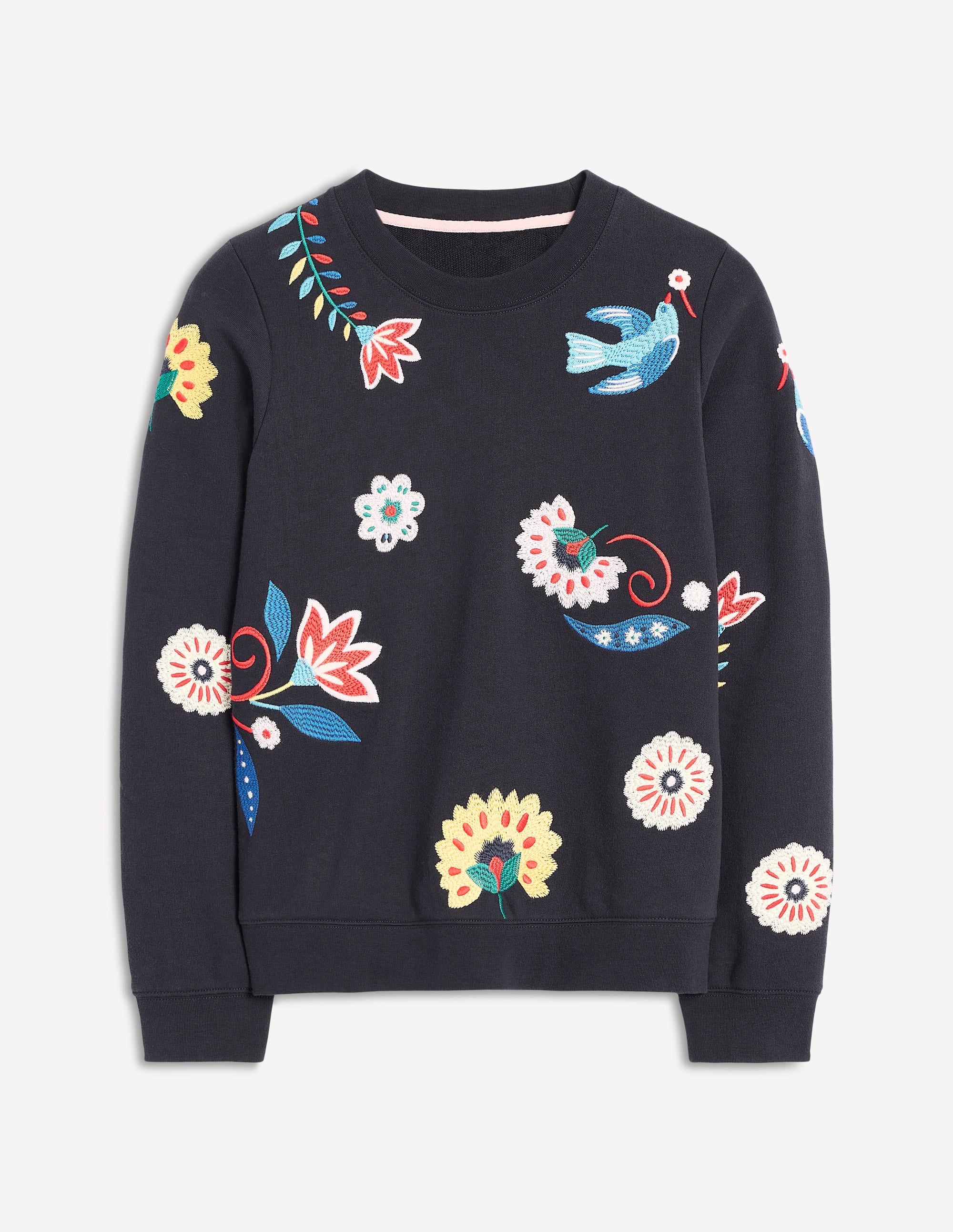 Hannah Sweatshirt mit Stickerei-Marineblau, Konversation - Image 6