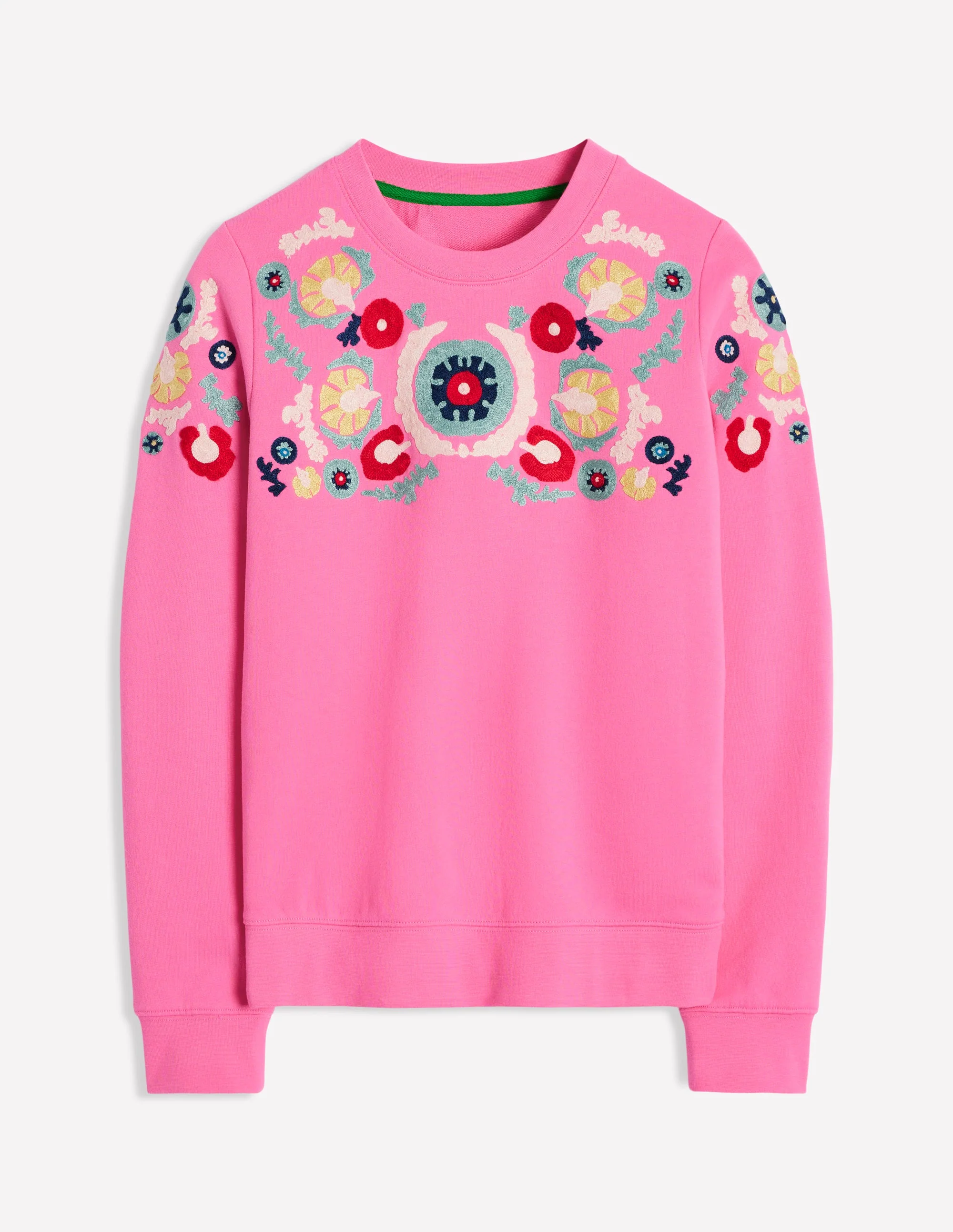 Hannah Sweatshirt mit Stickerei-Rosa Rose - Image 5