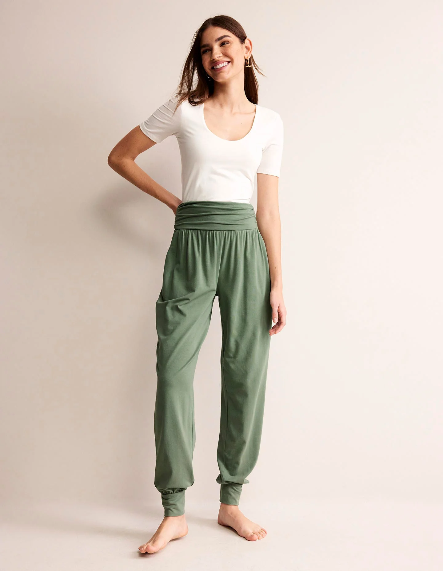 Hareem Jersey-Jogginghose-Erlengrün
