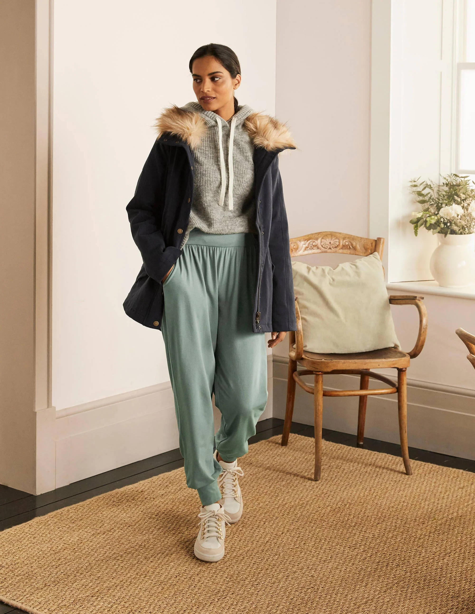 Hareem Jersey-Jogginghose-Erlengrün - Image 5