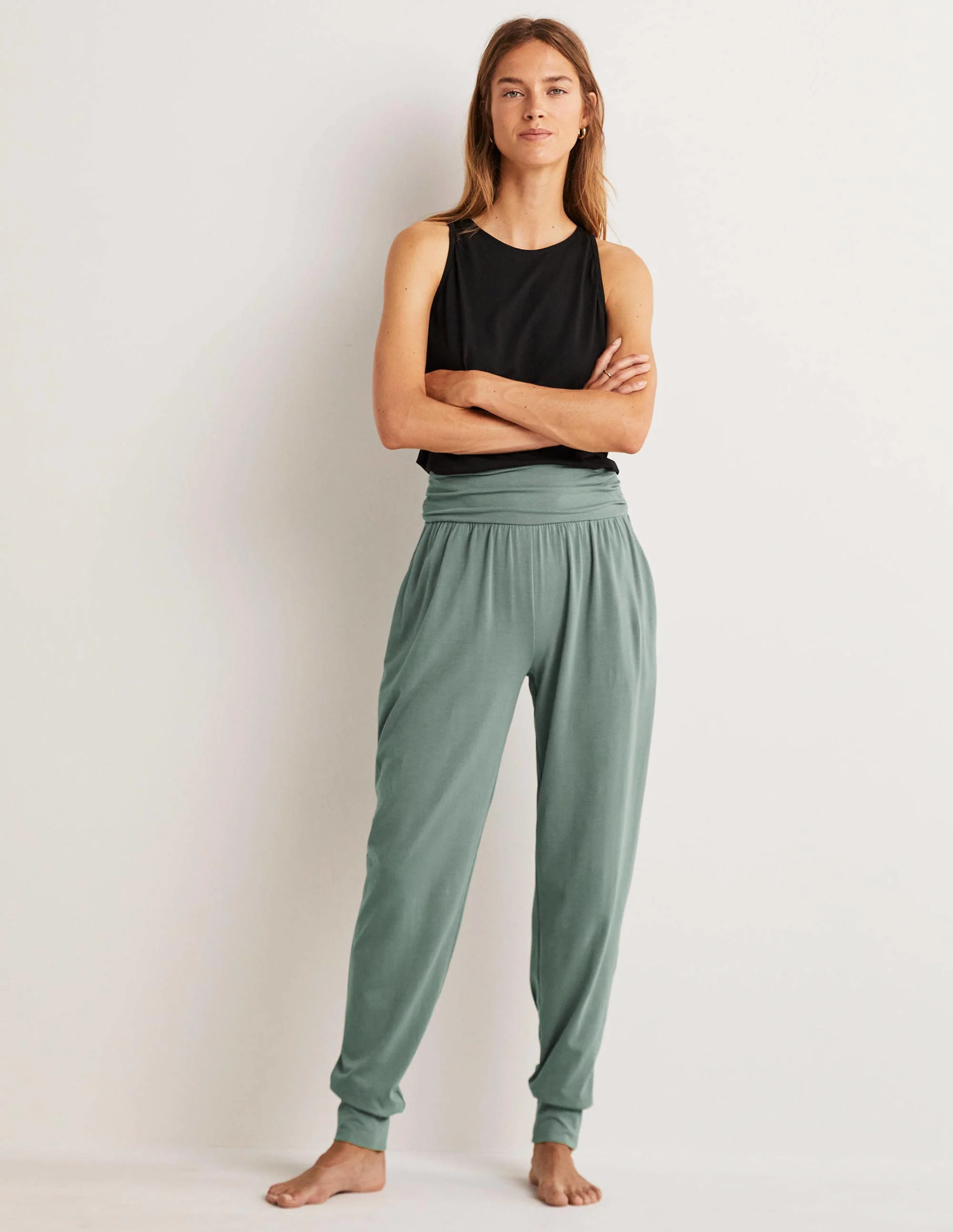 Hareem Jersey-Jogginghose-Erlengrün - Image 6
