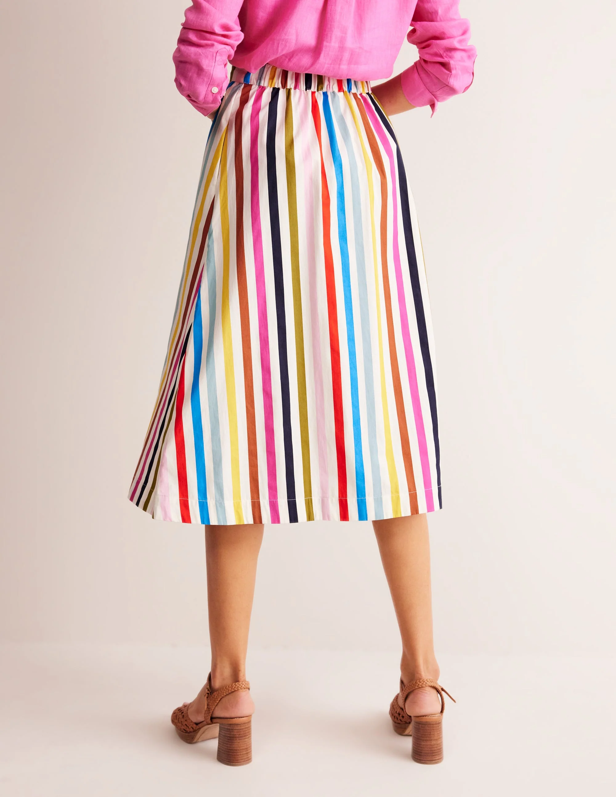 Hattie Midirock aus Popeline-Bunt Streifen - Image 3