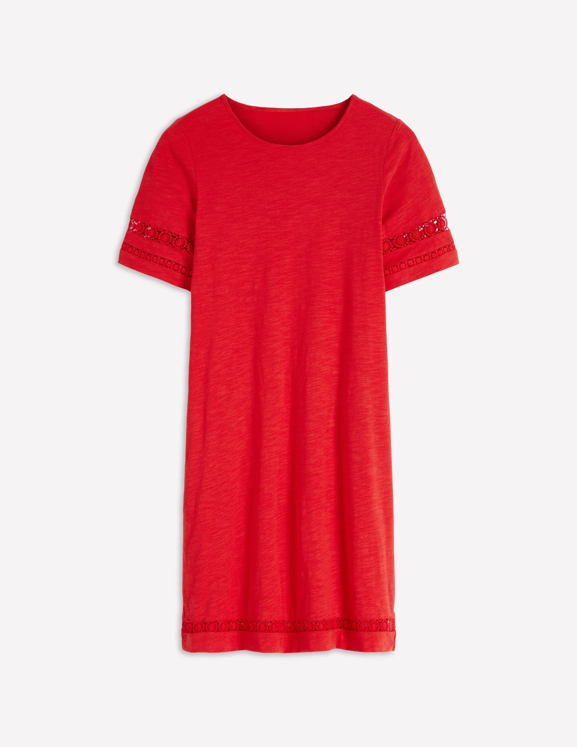 Hattie T-Shirt-Kleid aus Jersey-Korallenrot - Image 5