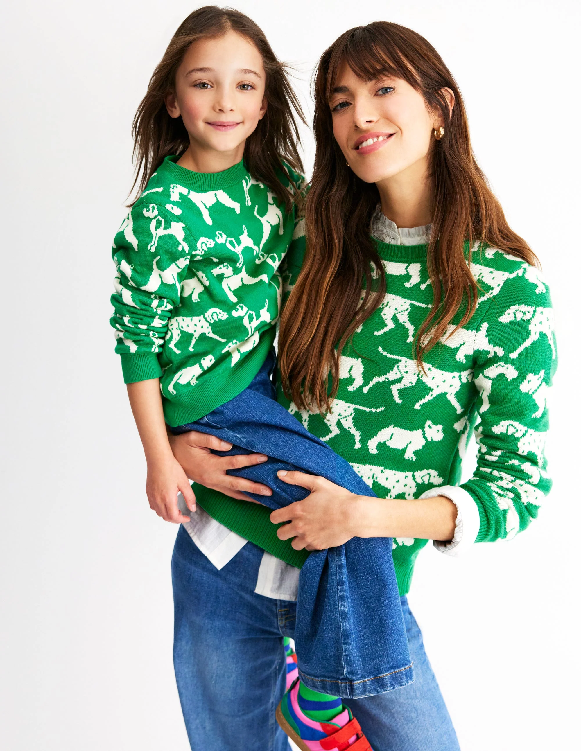 Heather Jacquard-Pullover-Setzlingsgrün, Hunde - Image 7