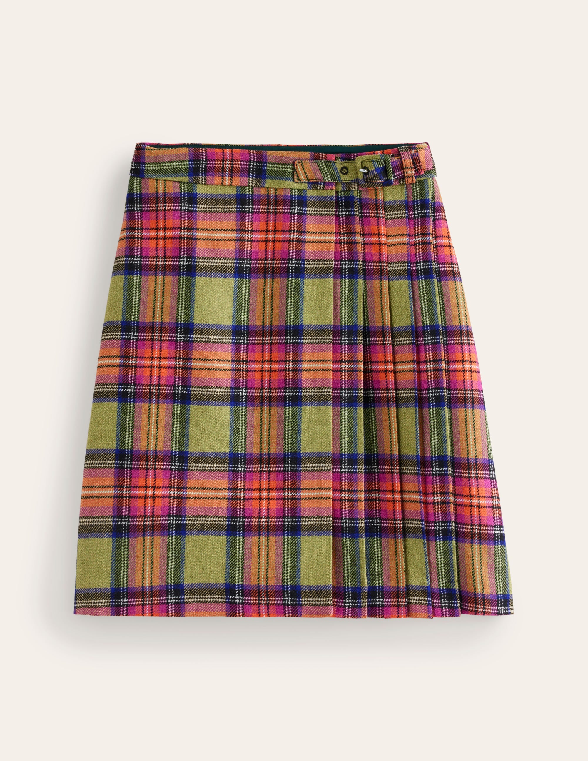 Helen Kilt mit Schnalle-Grün und Lila kariert - Image 7
