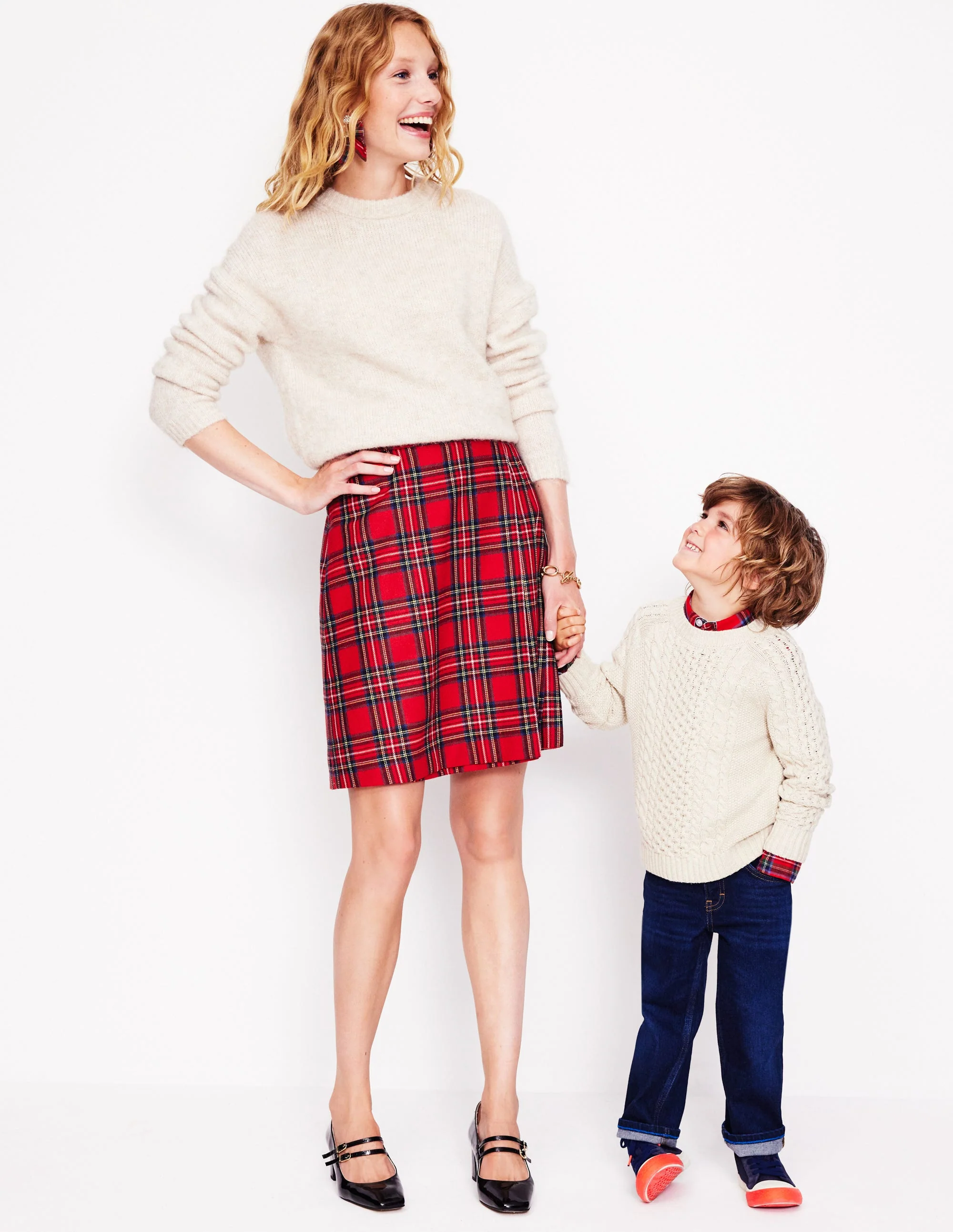 Helen Kilt mit Schnalle-Rot und Blau, Kariert - Image 7