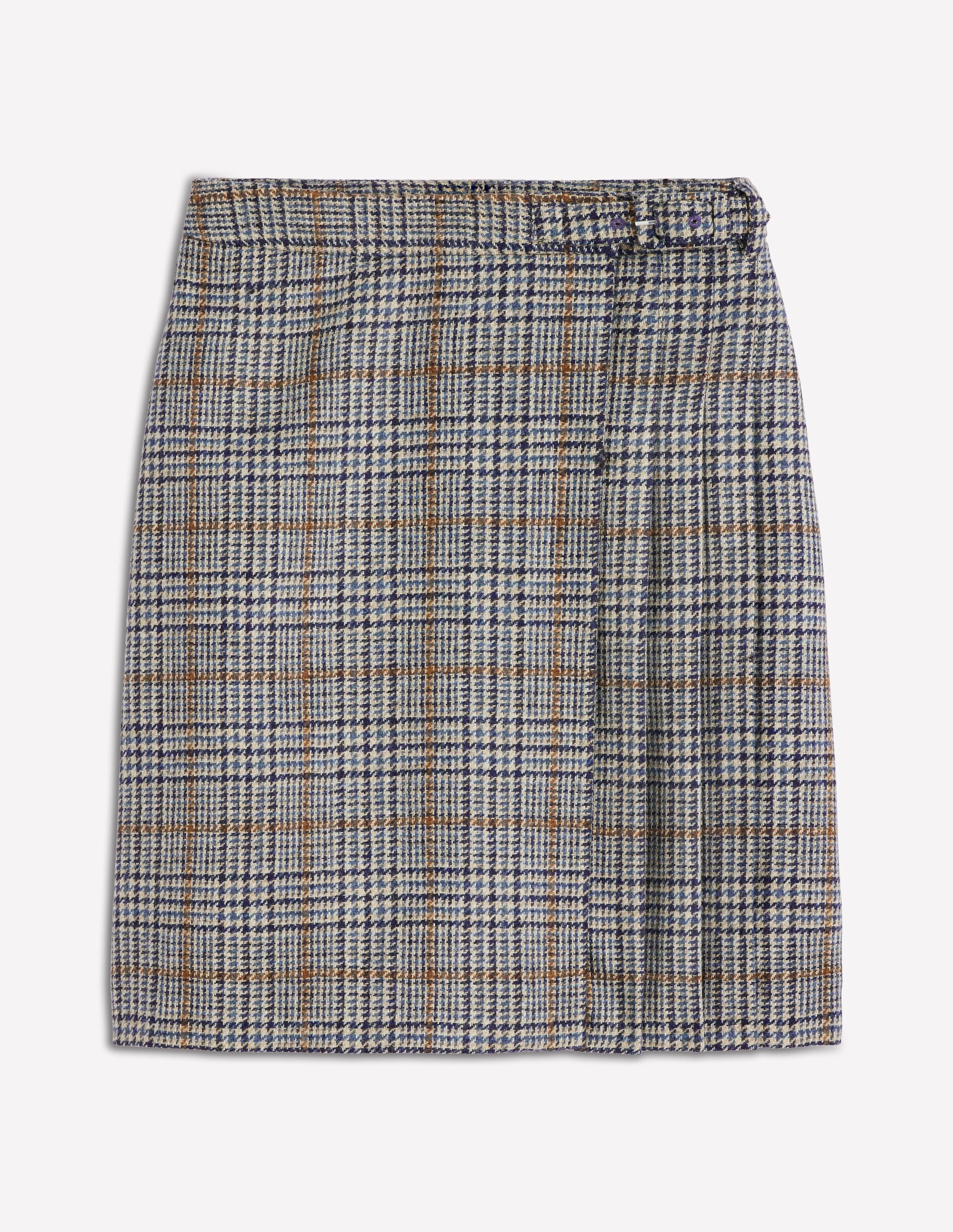 Helen Schottenrock aus Wolle-Blau und Grau Glencheck - Image 7