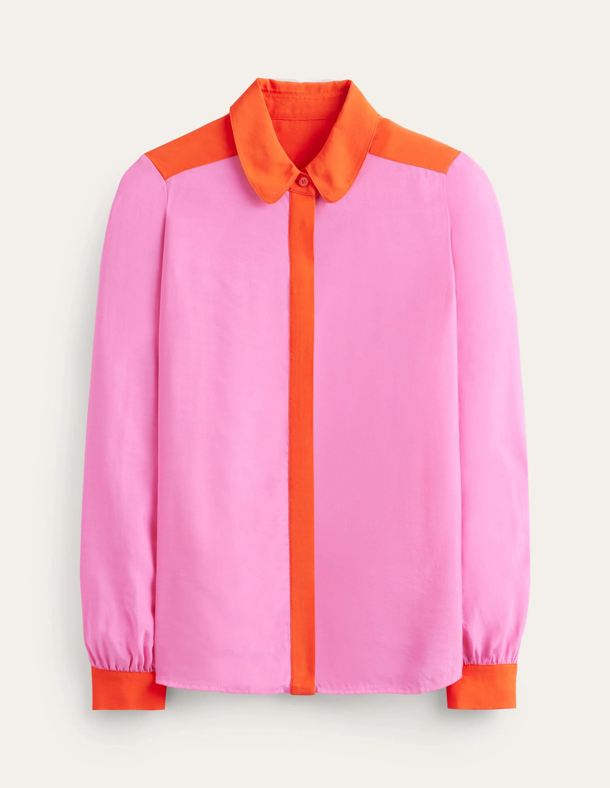 Hemd mit Blockfarben-Pink/Rot - Image 6