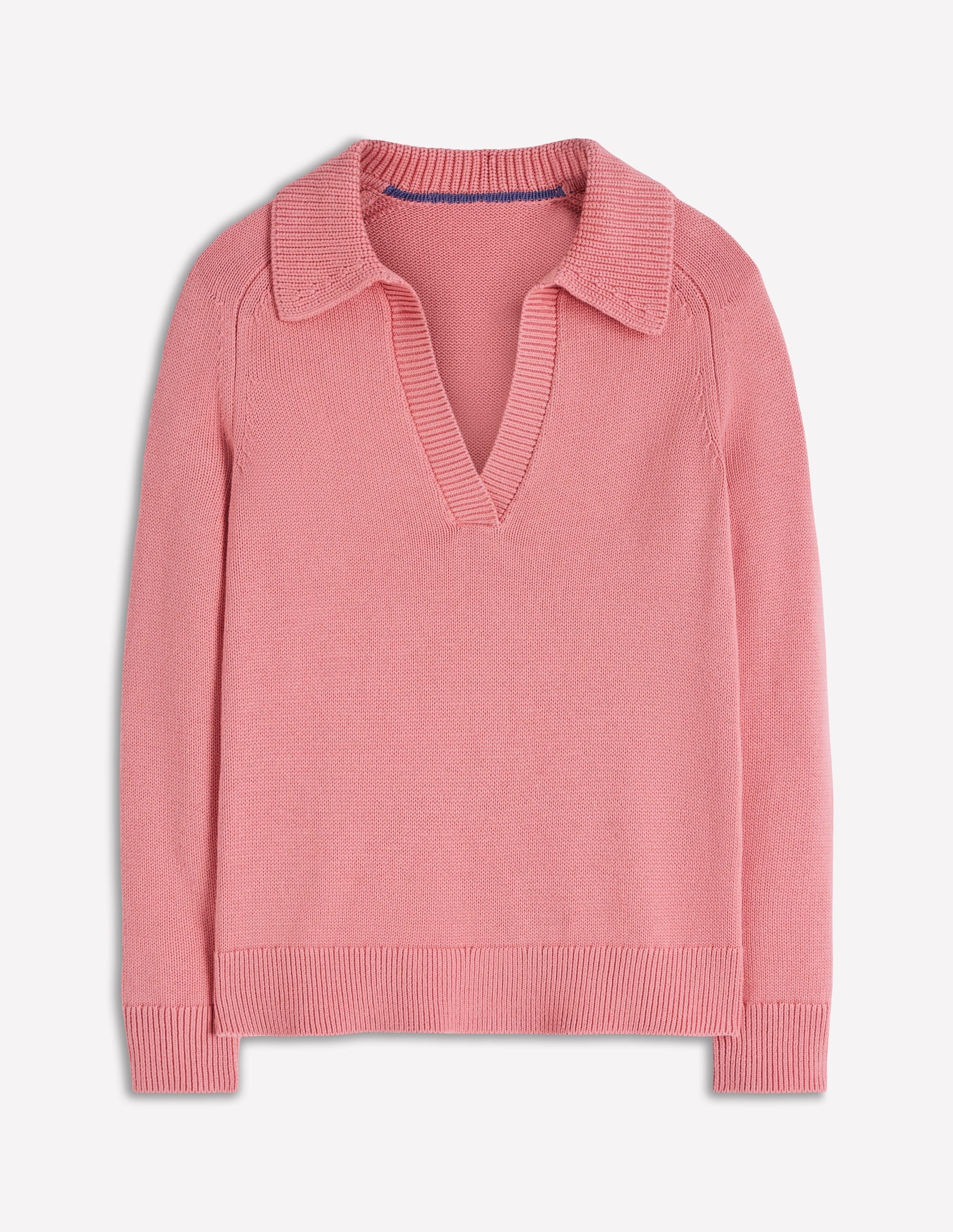Henley-Pullover aus Baumwolle-Graurosa - Image 5