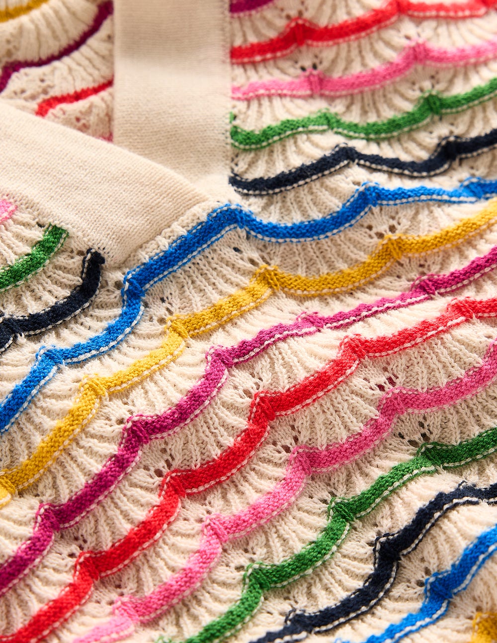 Henley-Pullover mit Kragen-Bunt, Regenbogen - Image 6