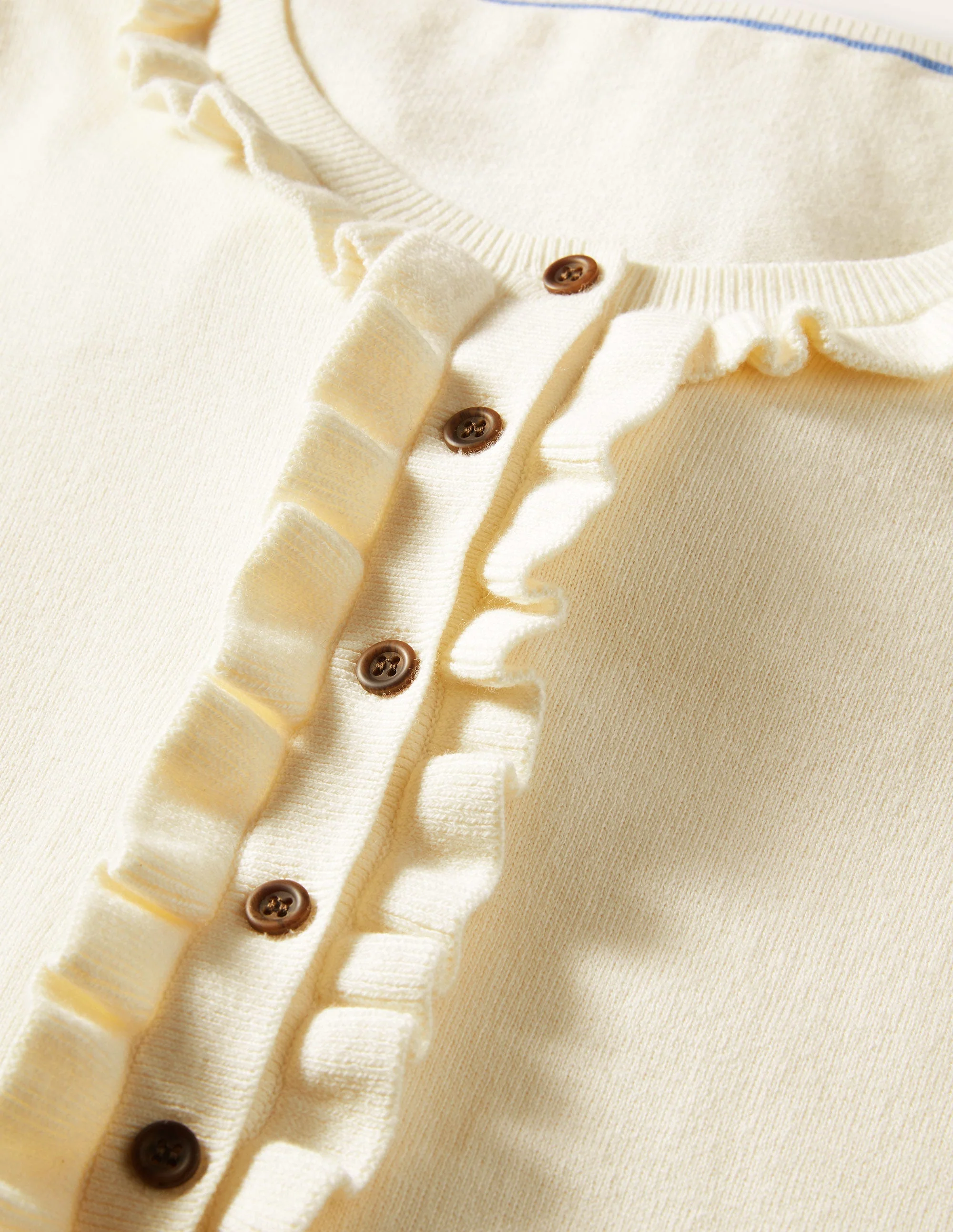 Henley-Pullover mit Rüschen-Naturweiß - Image 6