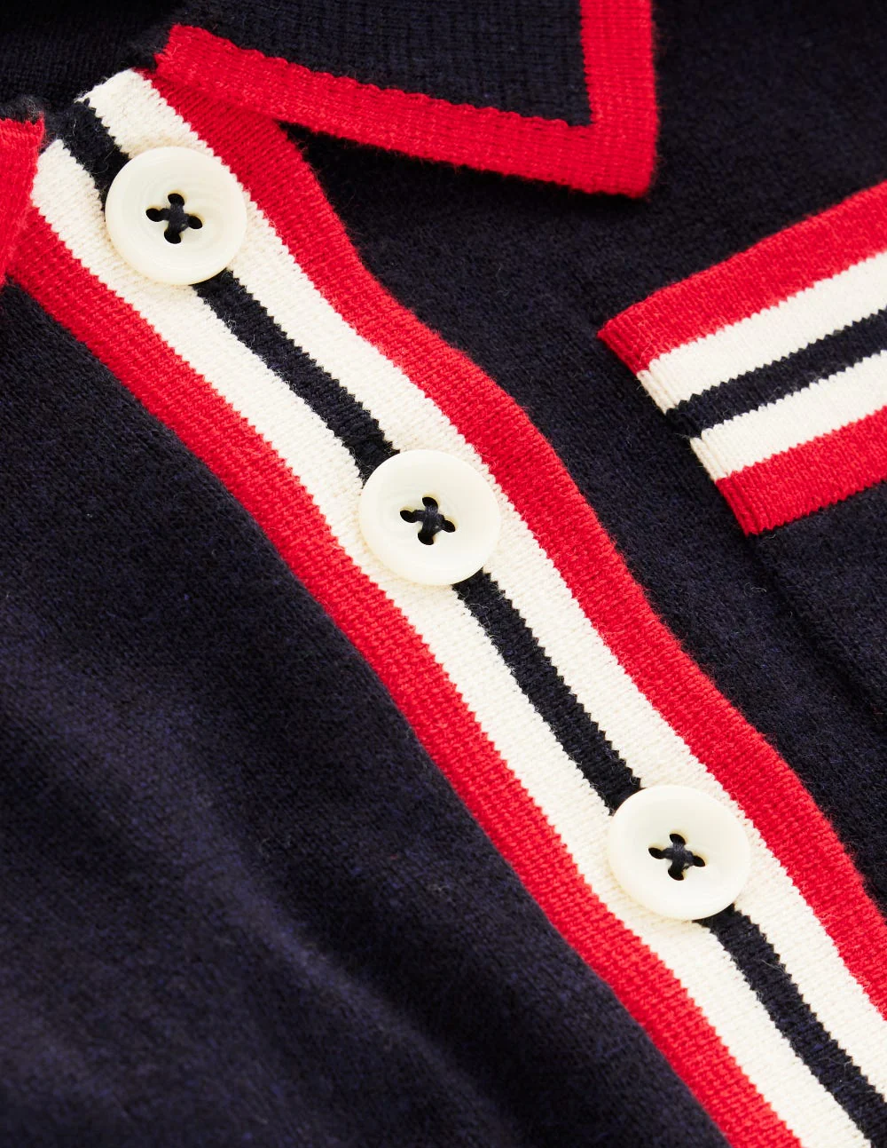Henley-T-Shirt aus Baumwolle-Marineblau - Image 6