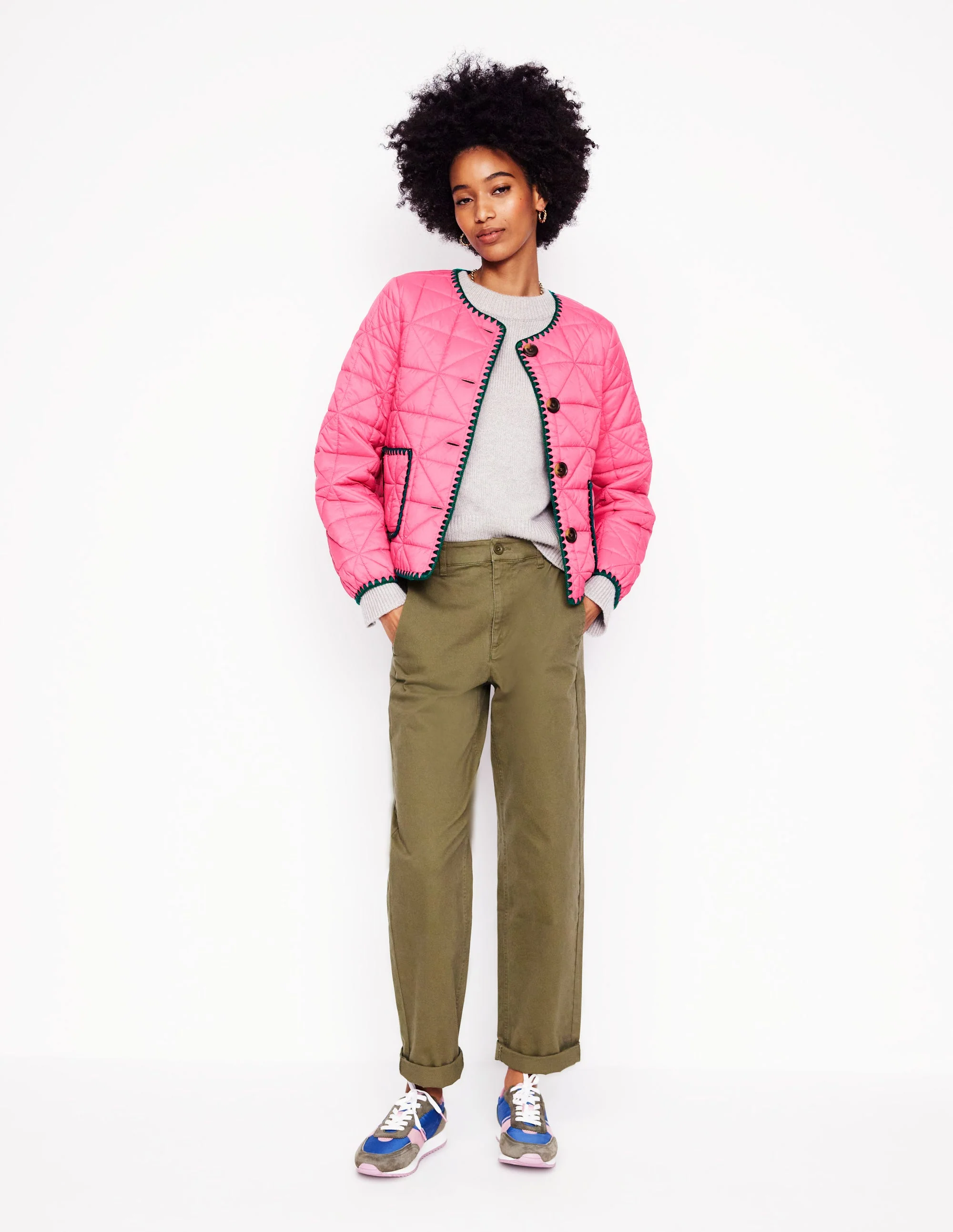 Highbury Freizeitjacke-Sorbet-Rosa - Image 5