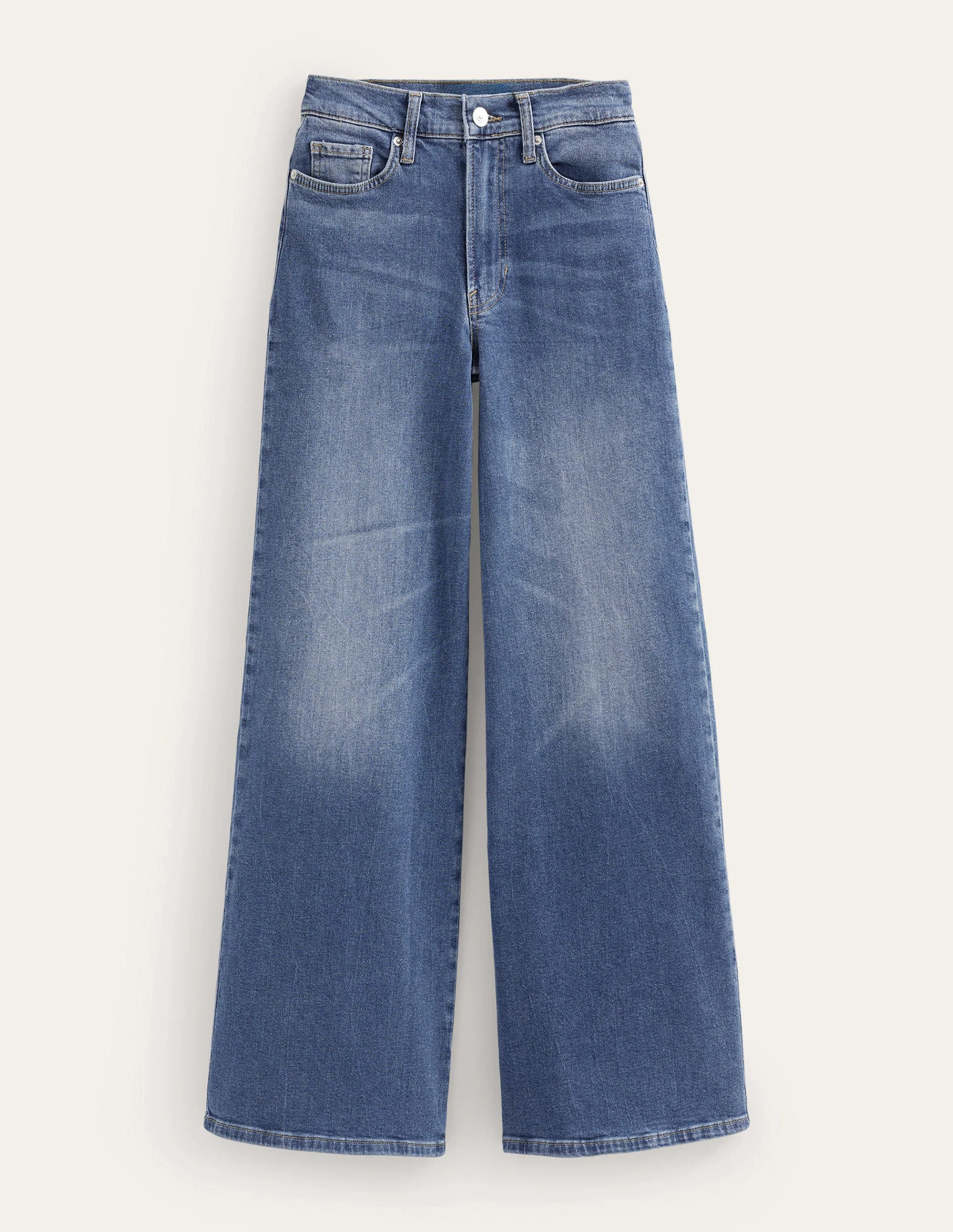 Hoch geschnittene Jeans mit weitem Bein-Beatnik Red - Image 12