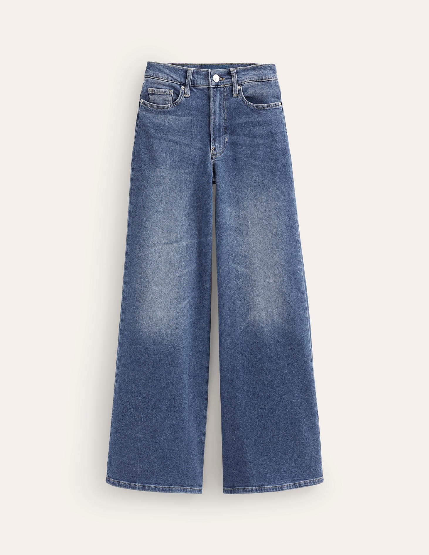 Hoch geschnittene Jeans mit weitem Bein-Beatnik Red - Image 7
