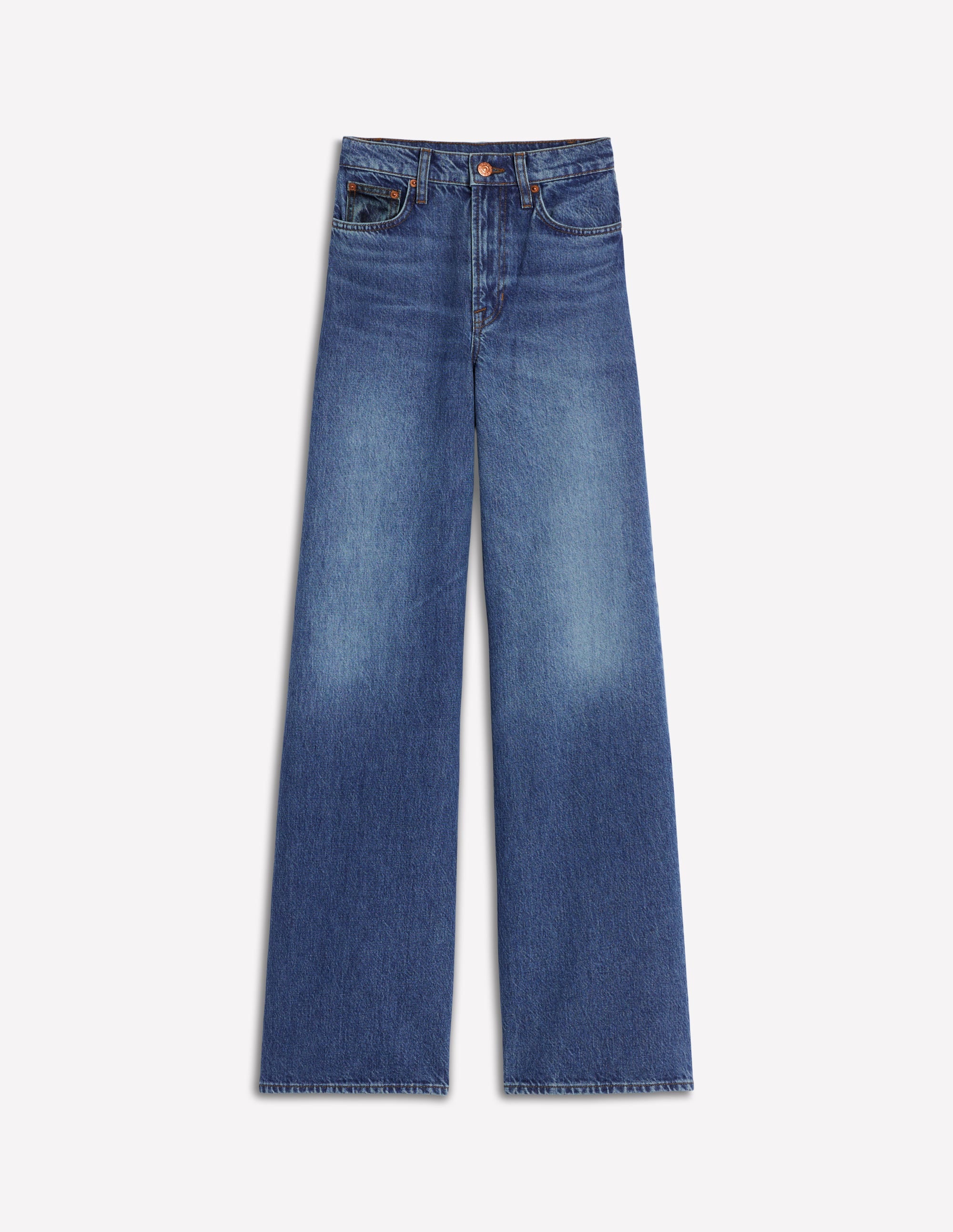 Hoch geschnittene Jeans mit weitem Bein-Mustermix - Image 15