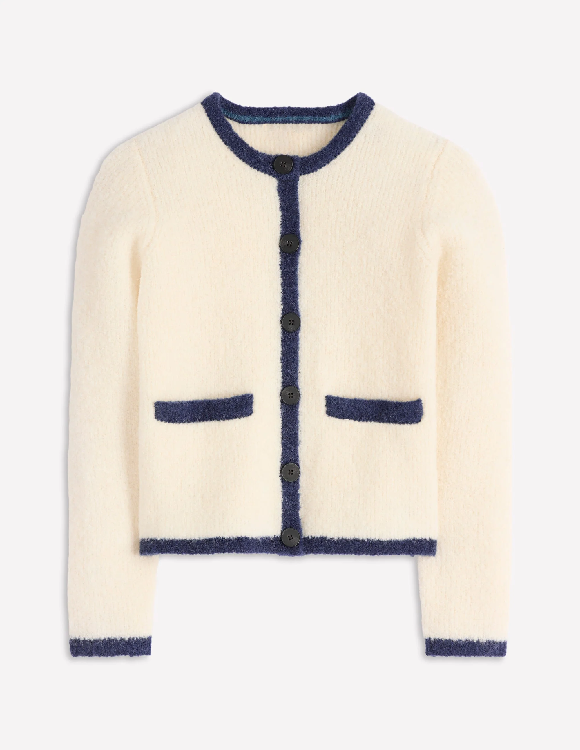 Holly Bouclé-Strickjacke-Warmes Naturweiß, Bouclé - Image 6