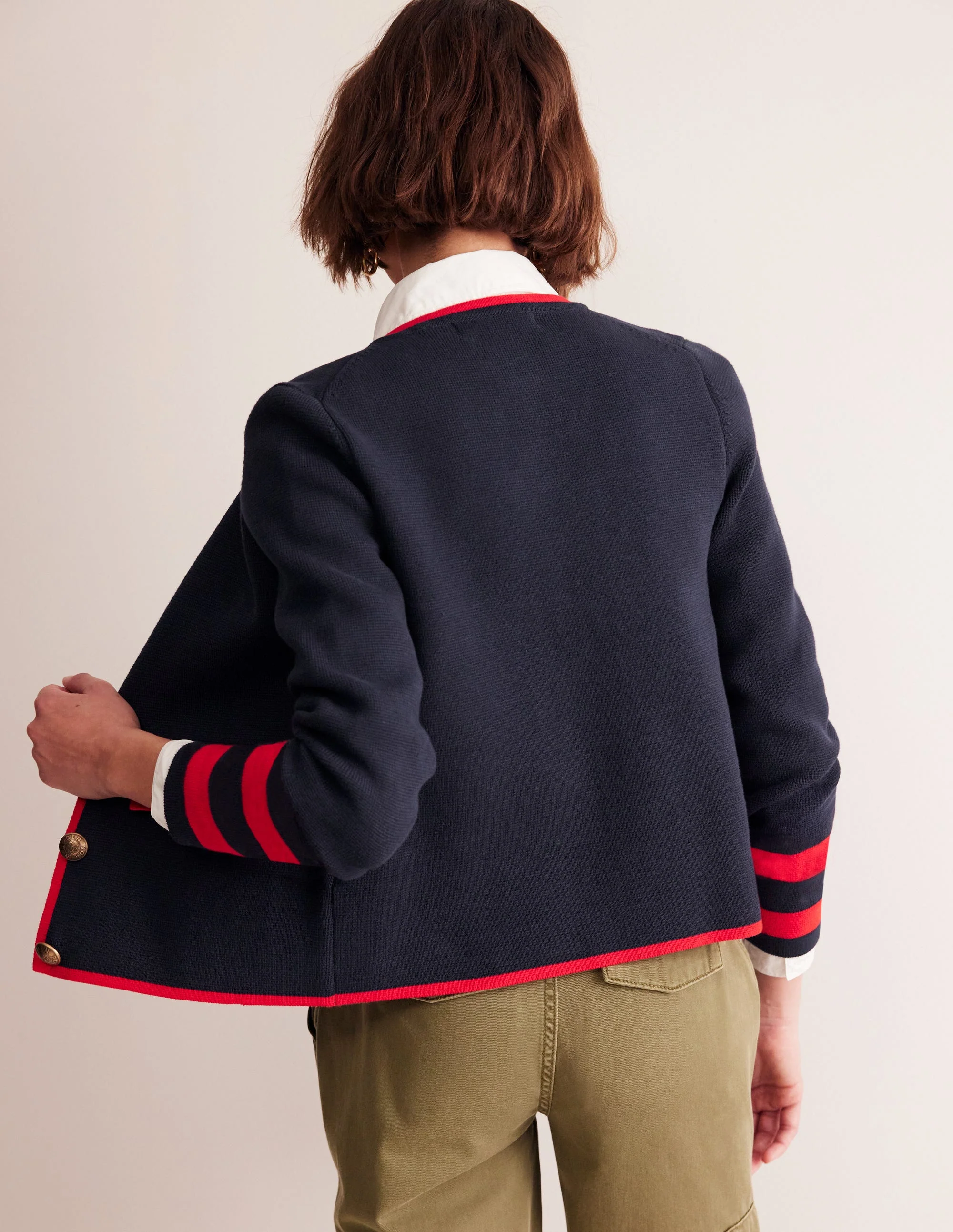 Holly Cardigan-Marineblau, Rouge-Rot - Image 3