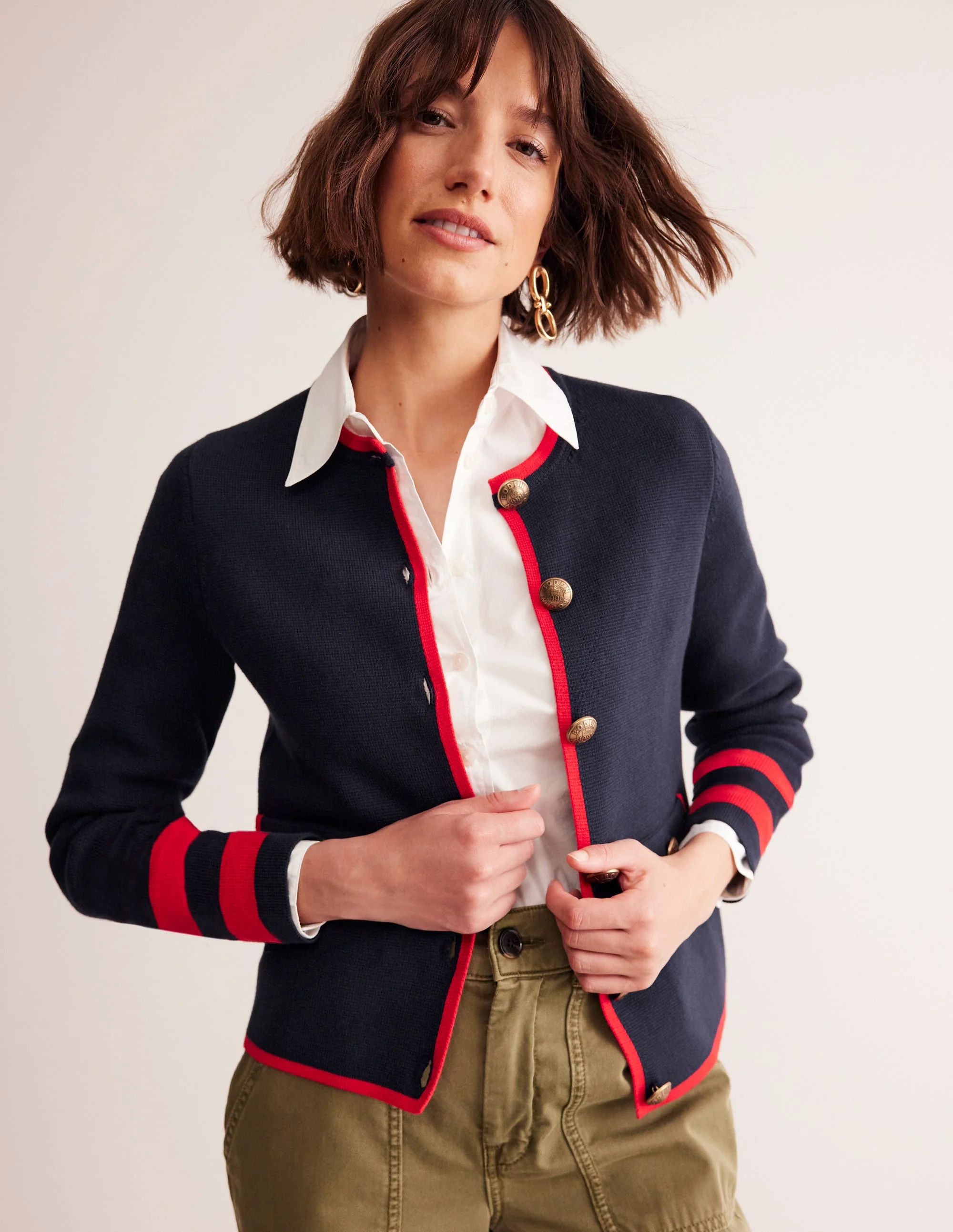 Holly Cardigan-Marineblau, Rouge-Rot - Image 4