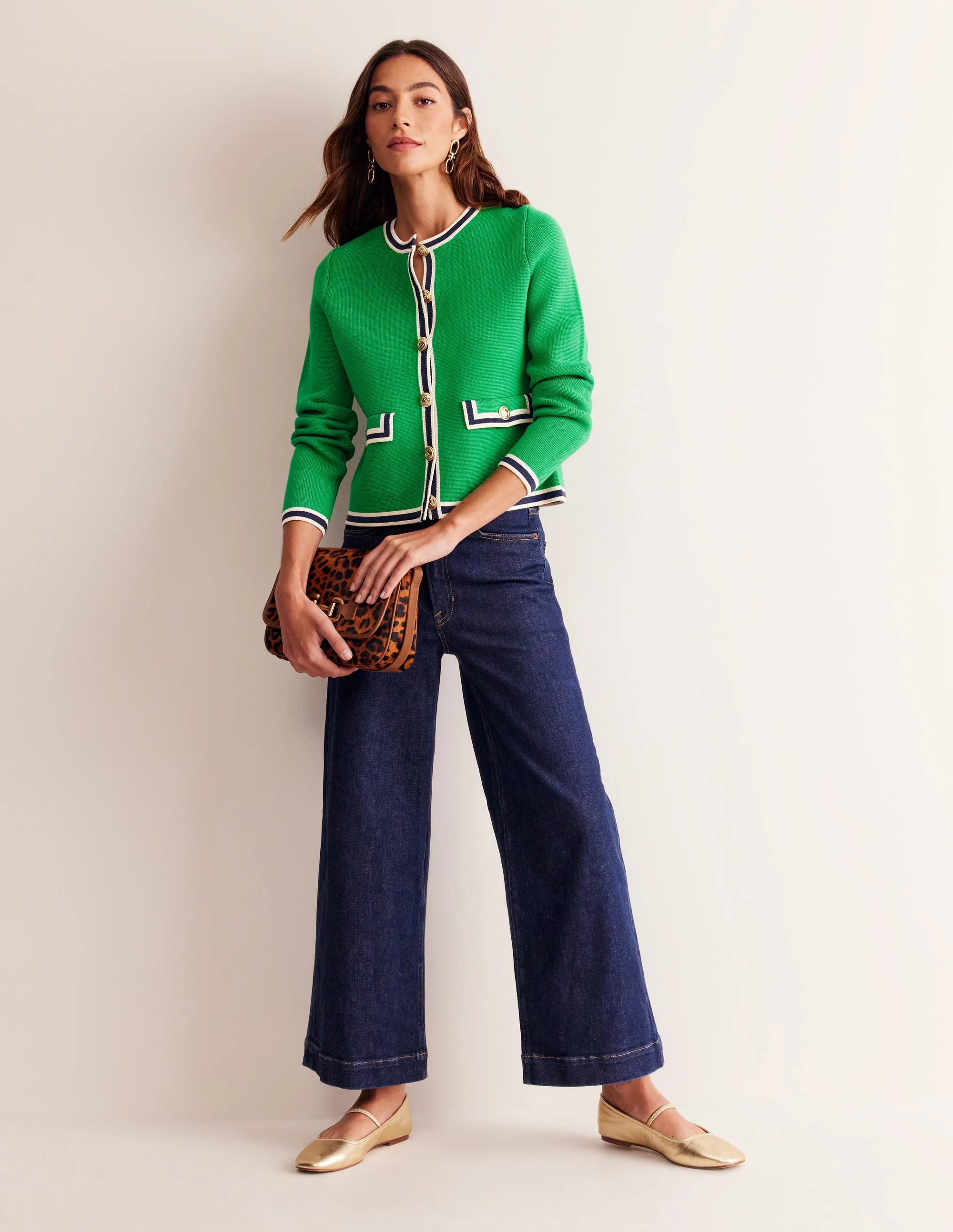 Holly Cardigan-Sattes Smaragdgrün - Image 4