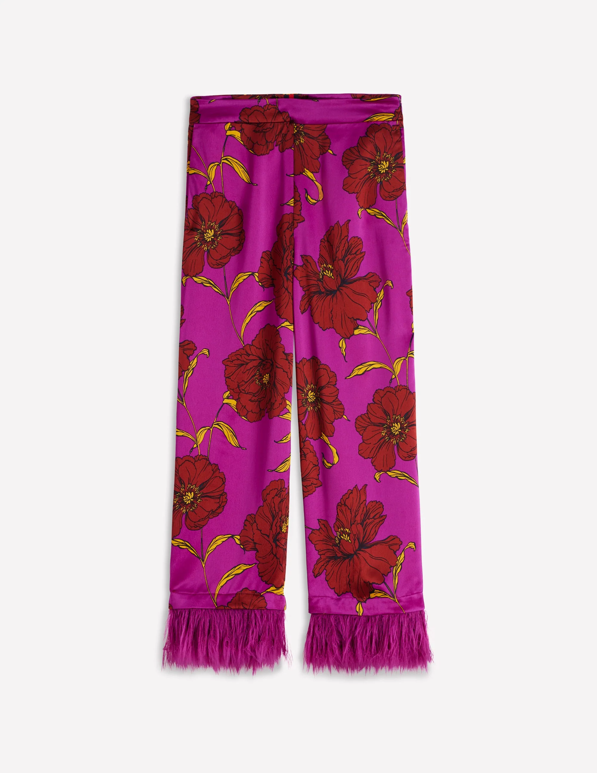 Hose mit Federbesatz-Königliches Lila, Pfingstrose - Image 8