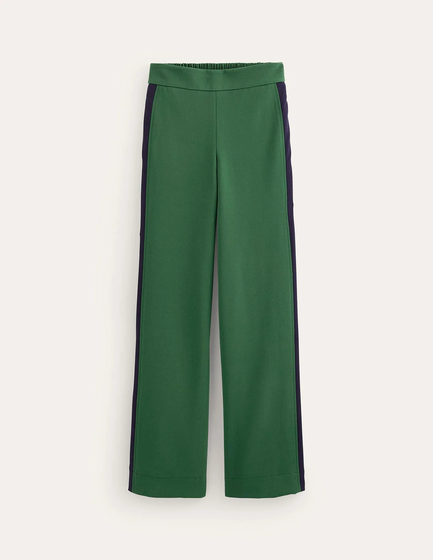 Hose zum Hineinschlüpfen mit seitlichen Streifen-Piniengrün mit Marineblau Streifen - Image 5