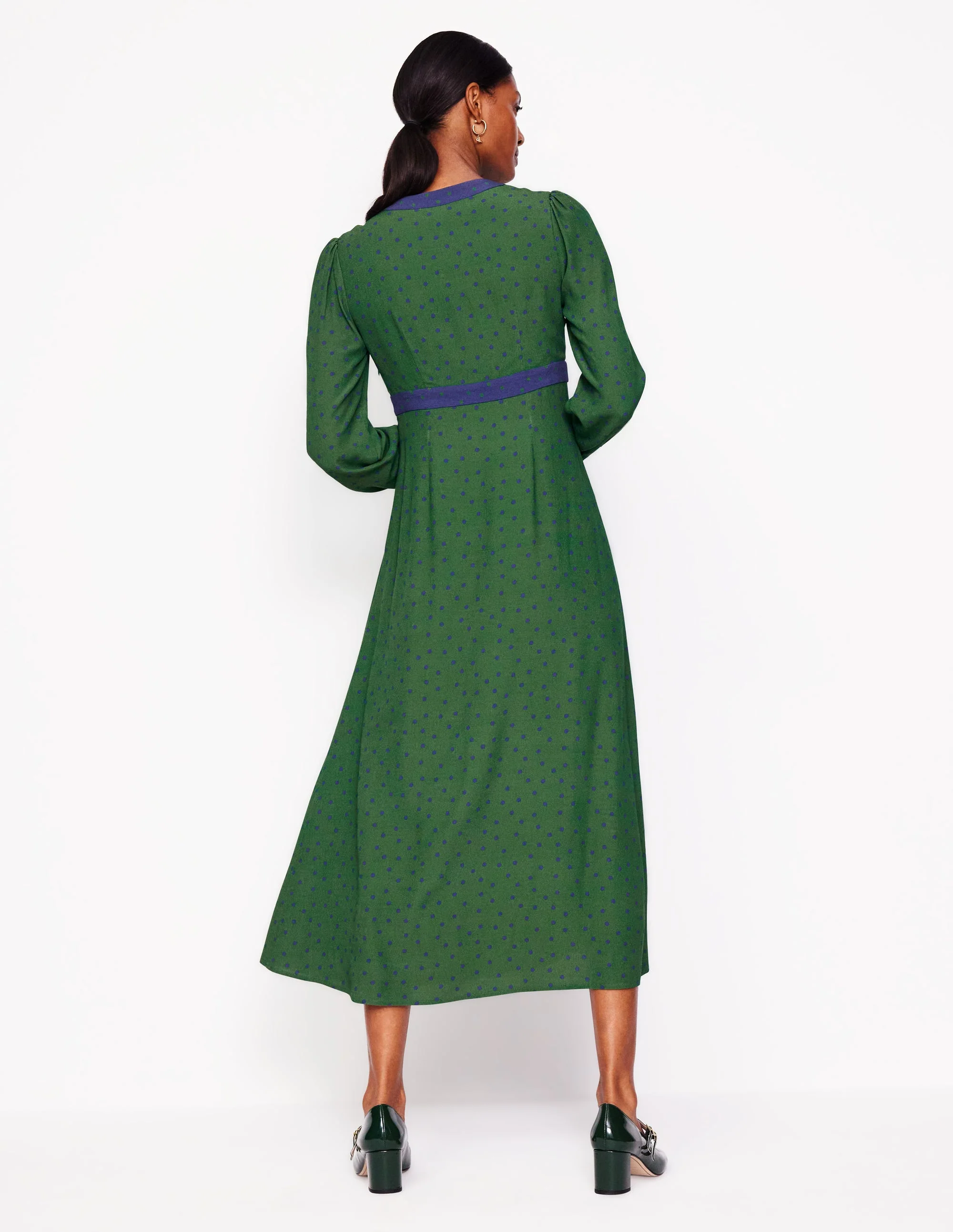 Imelda Midikleid mit Bordürendruck-Eden, Einzelne Punkte - Image 3