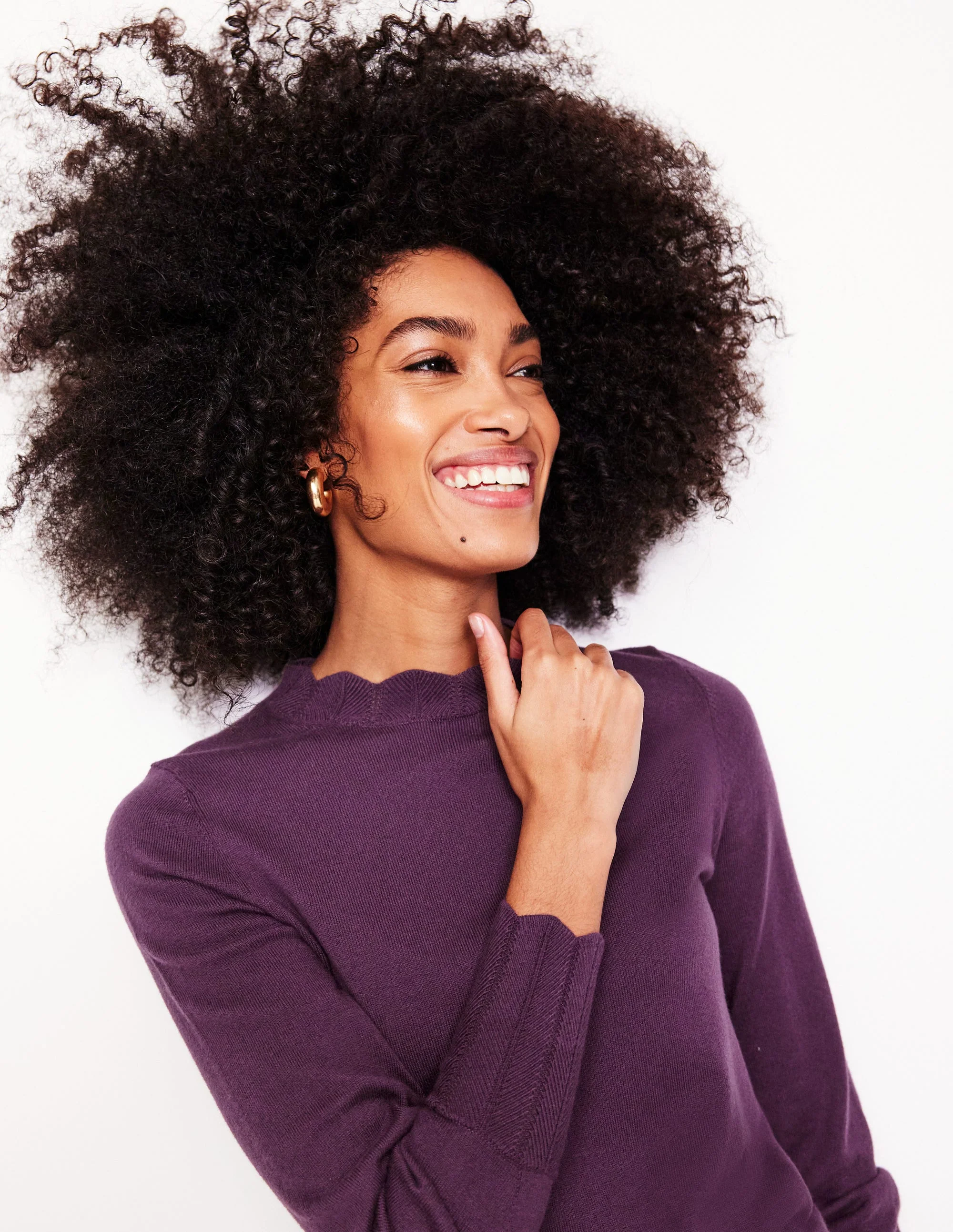 Imi Pullover mit Muschelsaum-Black - Image 2