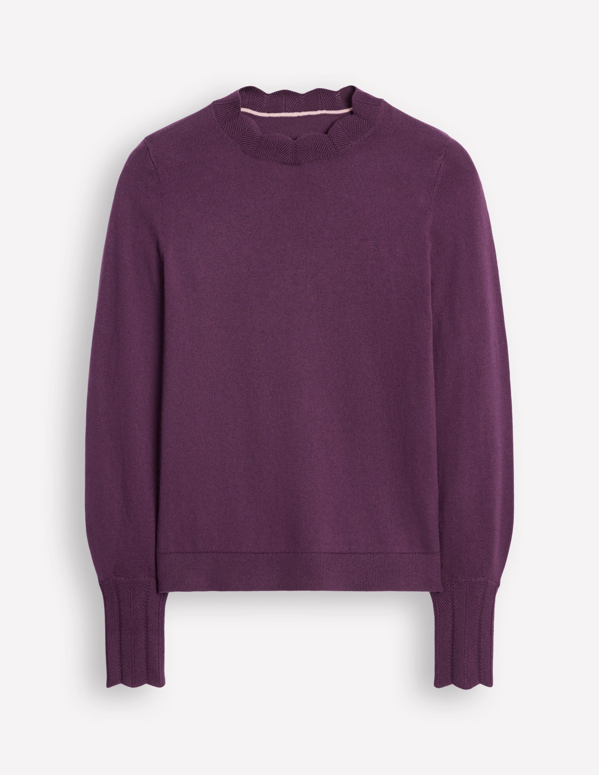 Imi Pullover mit Muschelsaum-Black - Image 5