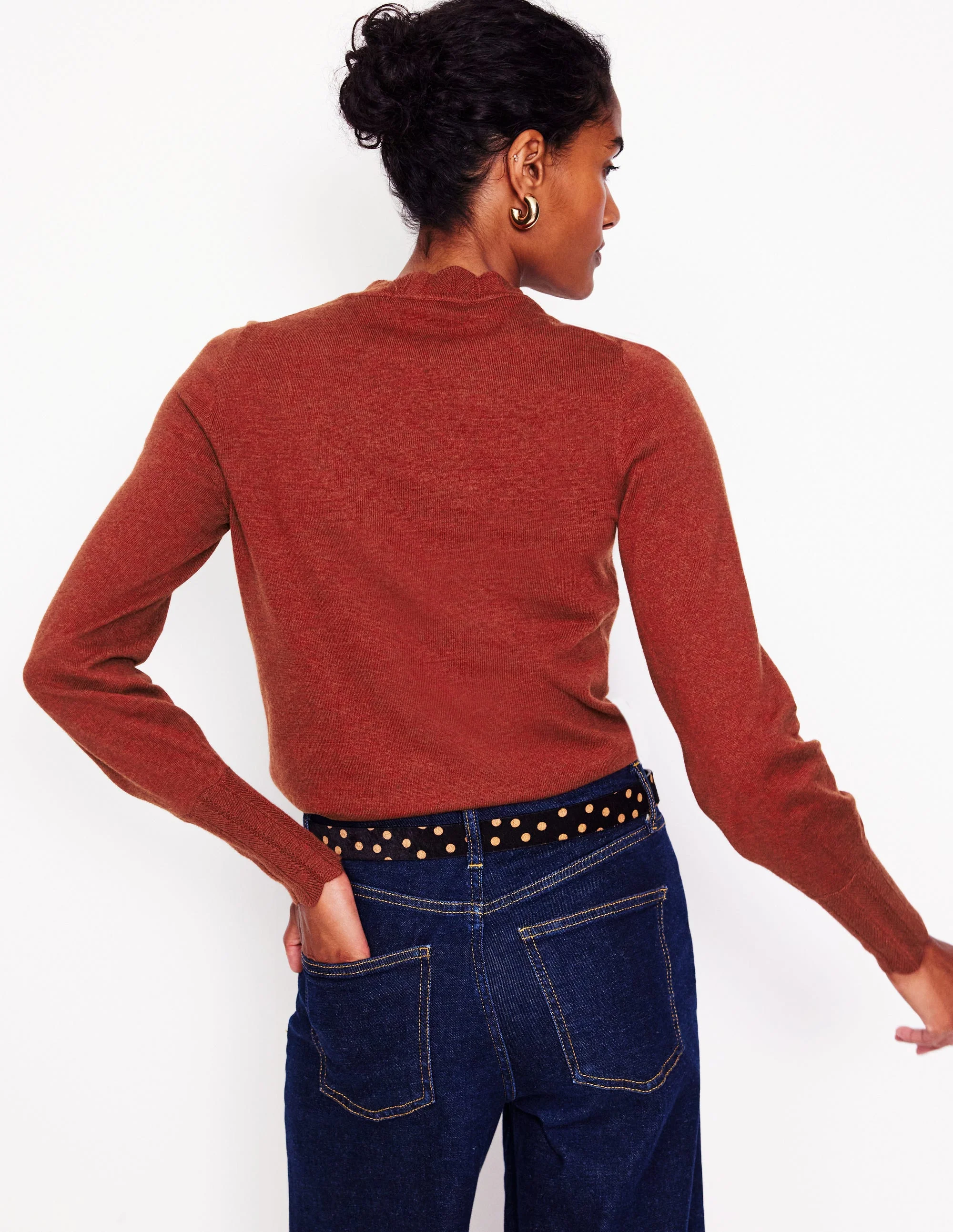 Imi Pullover mit Muschelsaum-Orange - Image 3