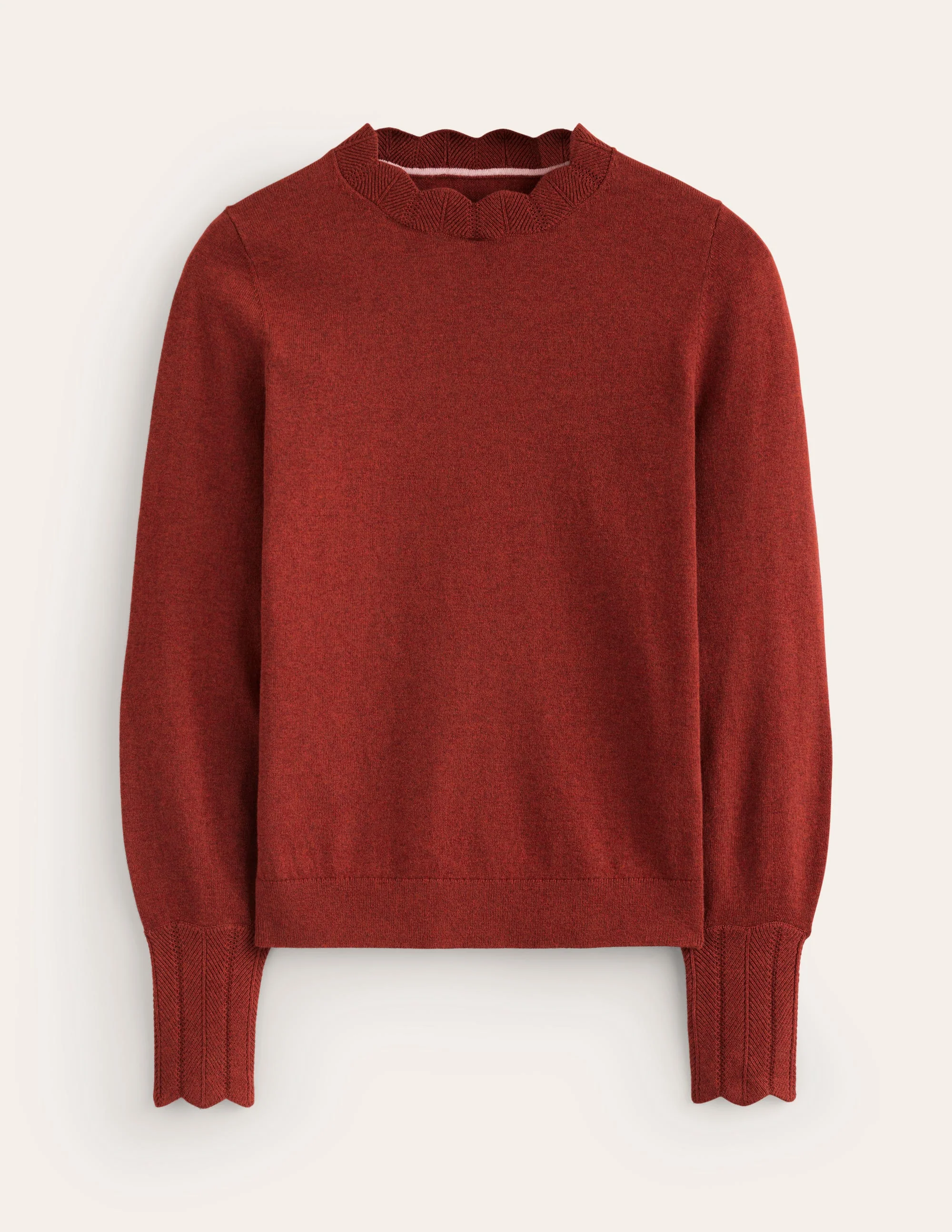 Imi Pullover mit Muschelsaum-Orange - Image 6