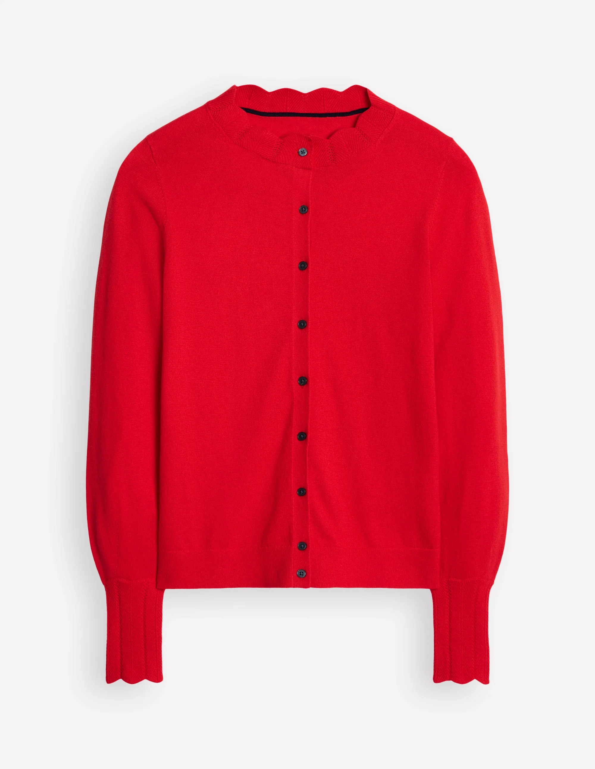 Imi Strickjacke mit Muschelsaum-Rouge - Image 6
