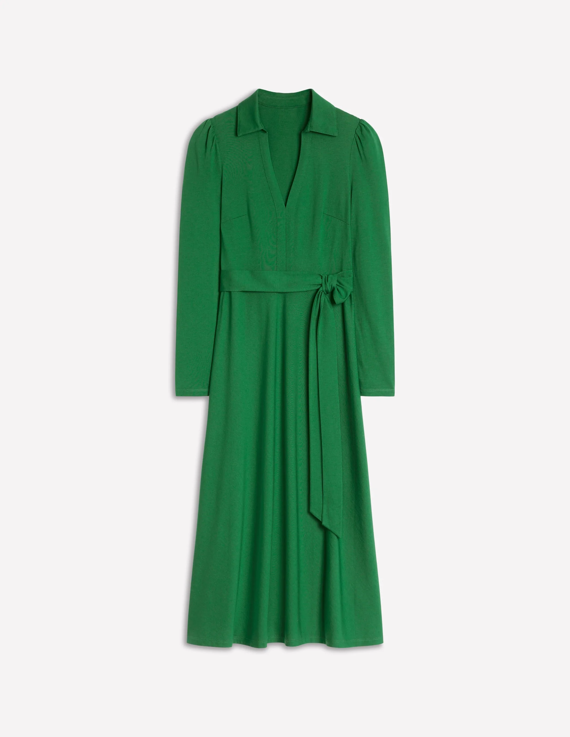 Imogen Jerseykleid mit Kragen-Kieferngrün - Image 6
