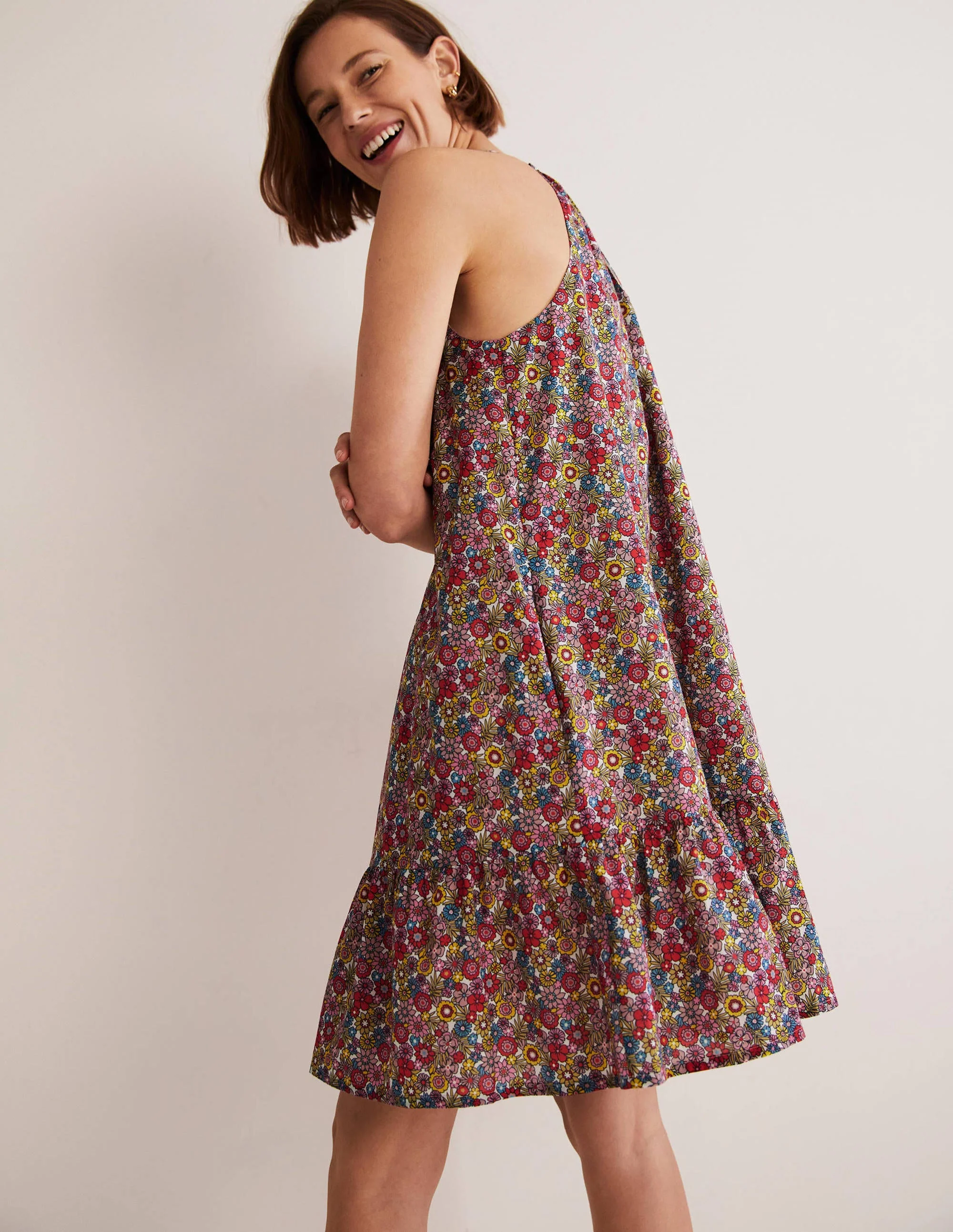 Ingrid Neckholder-Kleid-Bunt, Blütengarten - Image 5