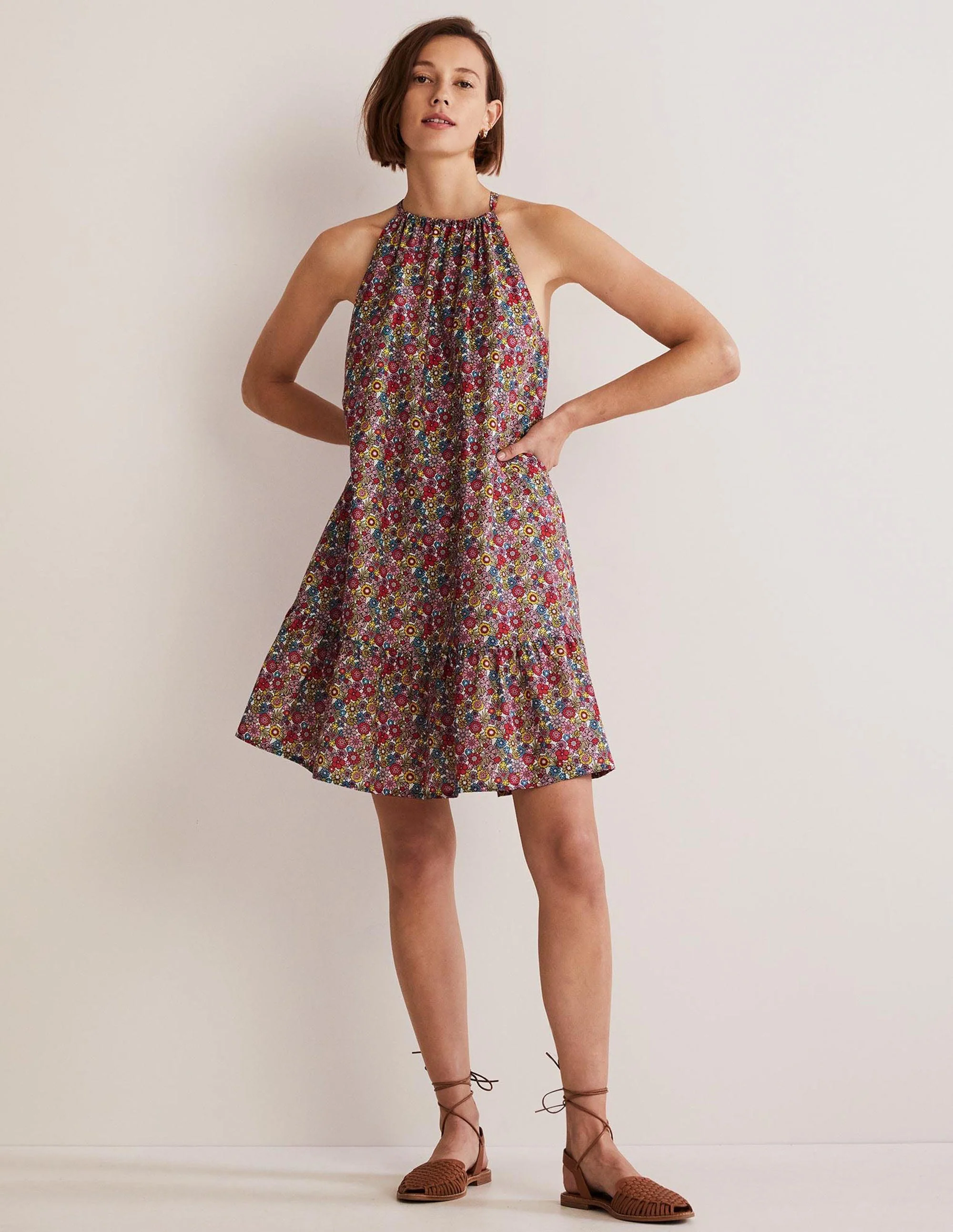 Ingrid Neckholder-Kleid-Bunt, Blütengarten - Image 8