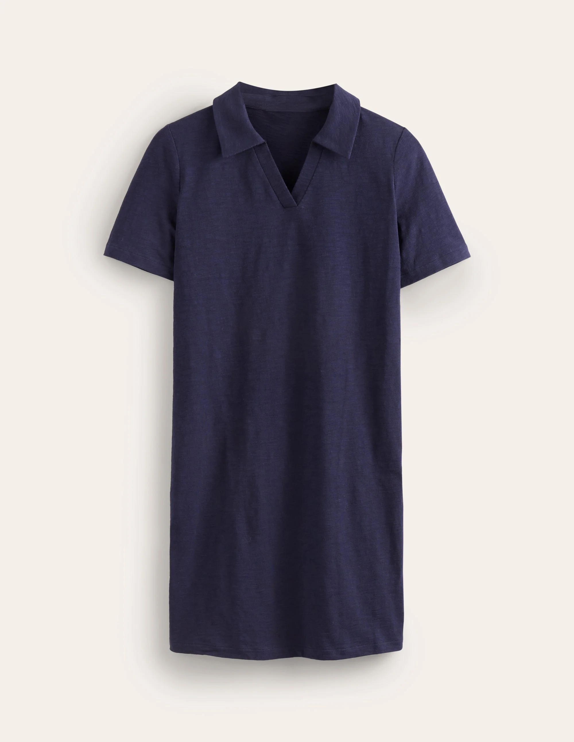 Ingrid Polokleid aus Baumwolle-Aqua Marine Marl - Image 5