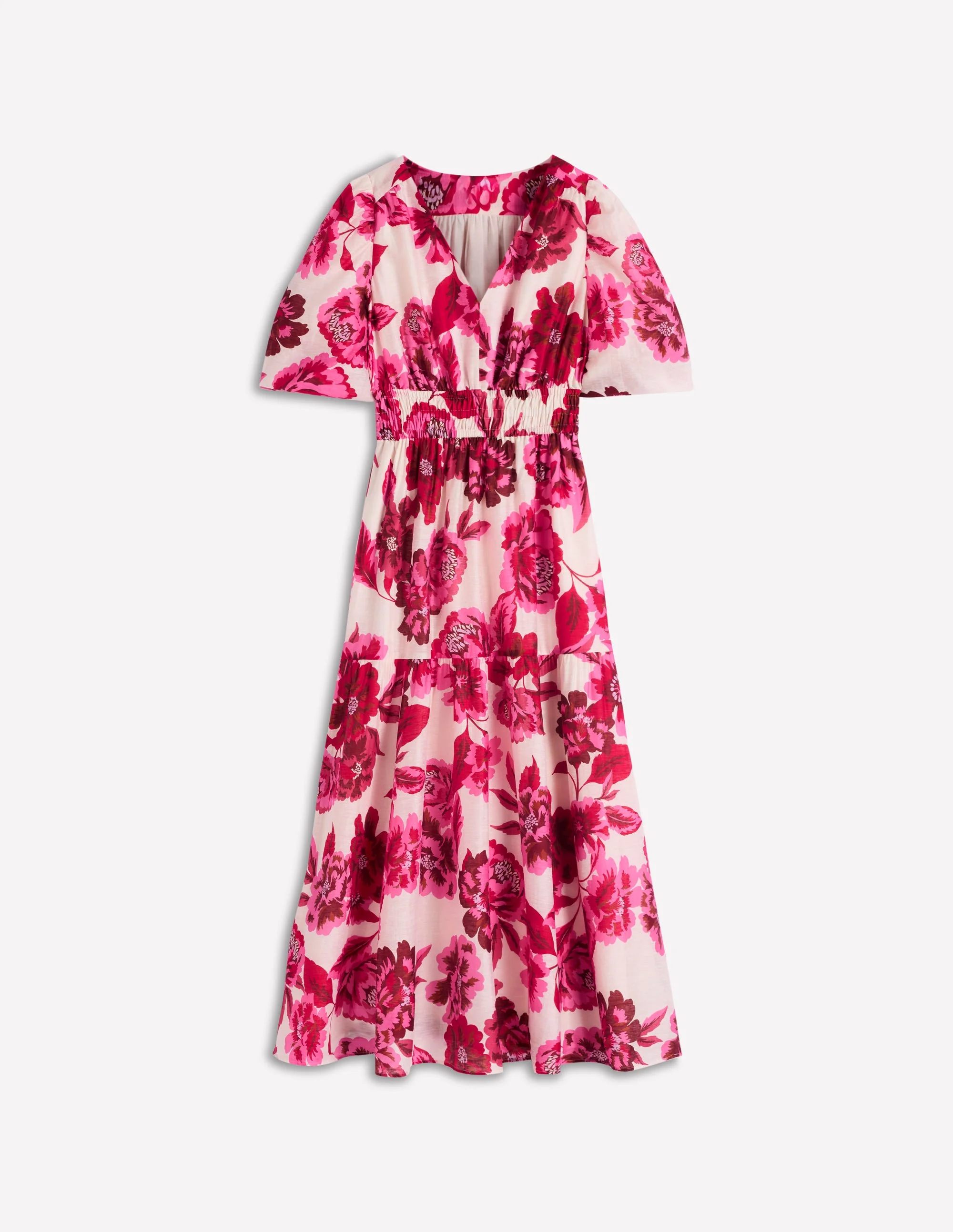 Irene Kleid für besondere Anlässe-Rosa Opulente Blüten - Image 7